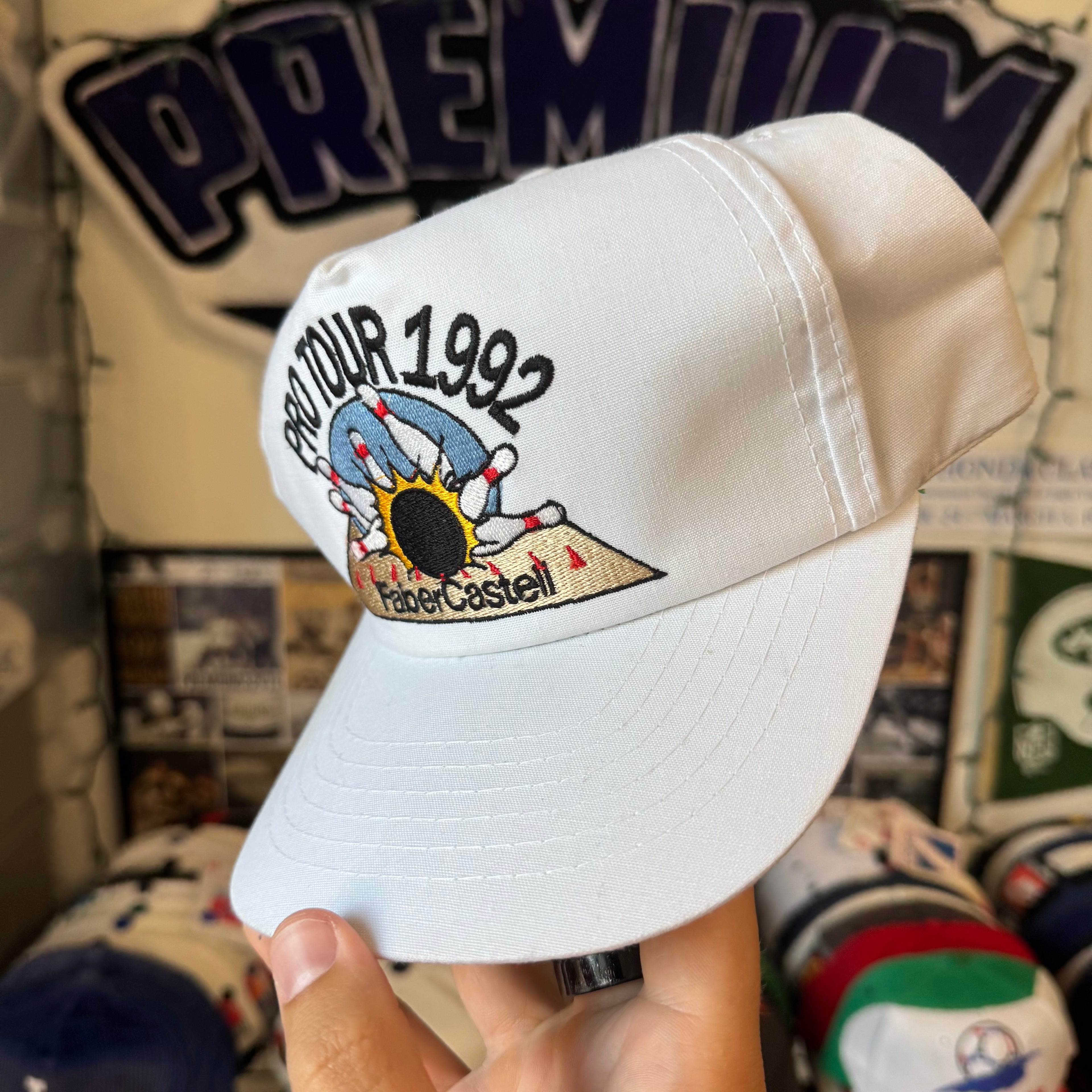 Pro Bowling Tour 1992 Faber-Castellano Bowling Snapback