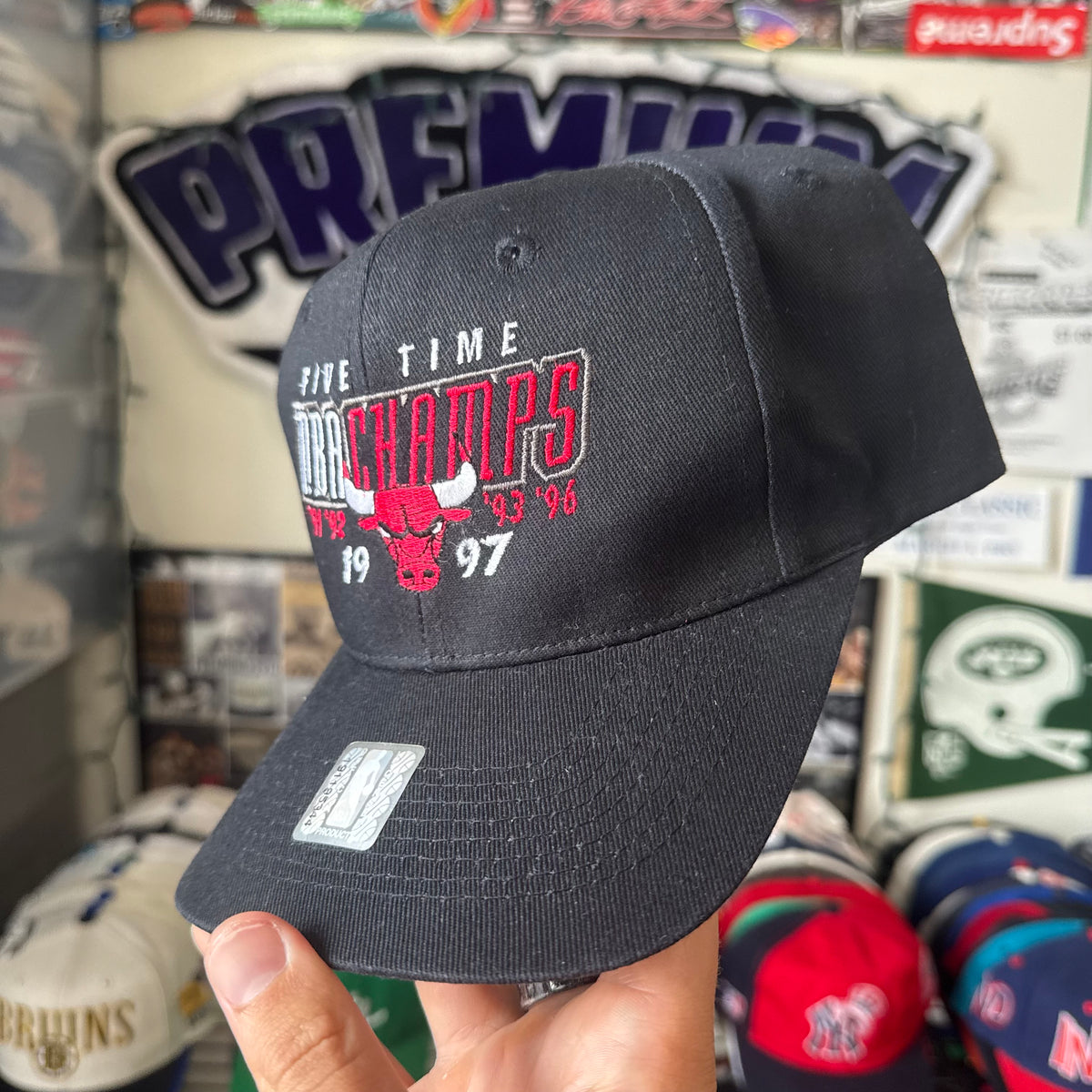 Chicago Bulls Five Time NBA Champs 1997 NBA Basketball Snapback