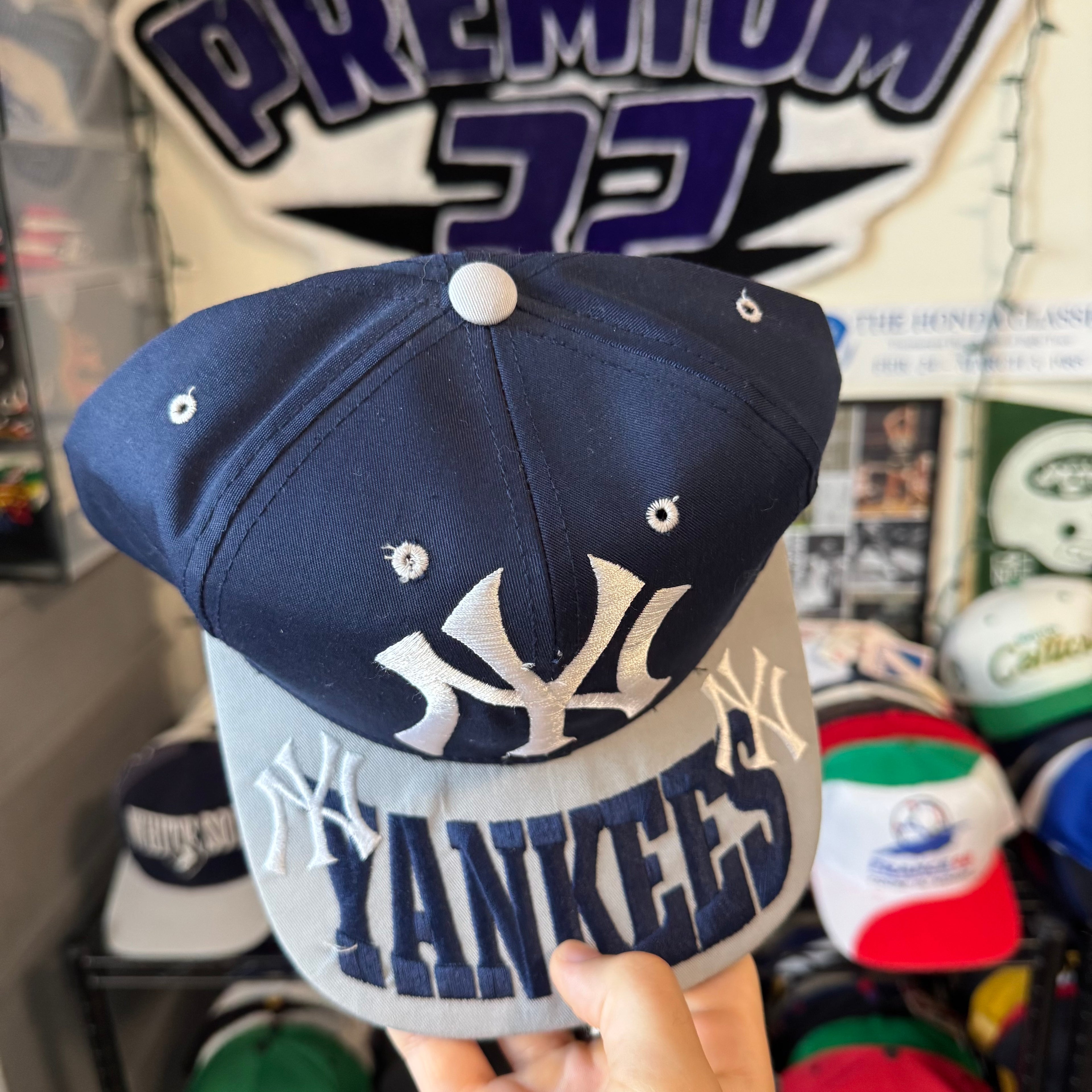 New York Yankees Brim Spell Out MLB Baseball Snapback