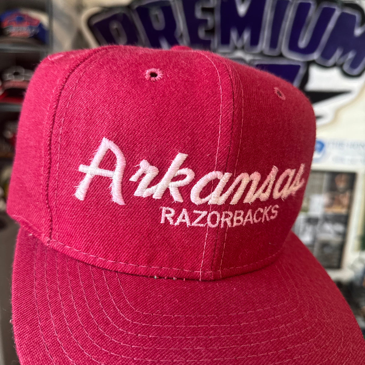 University of Arkansas Razorbacks Sports Specialties Single Line Script NCAA College Snapback