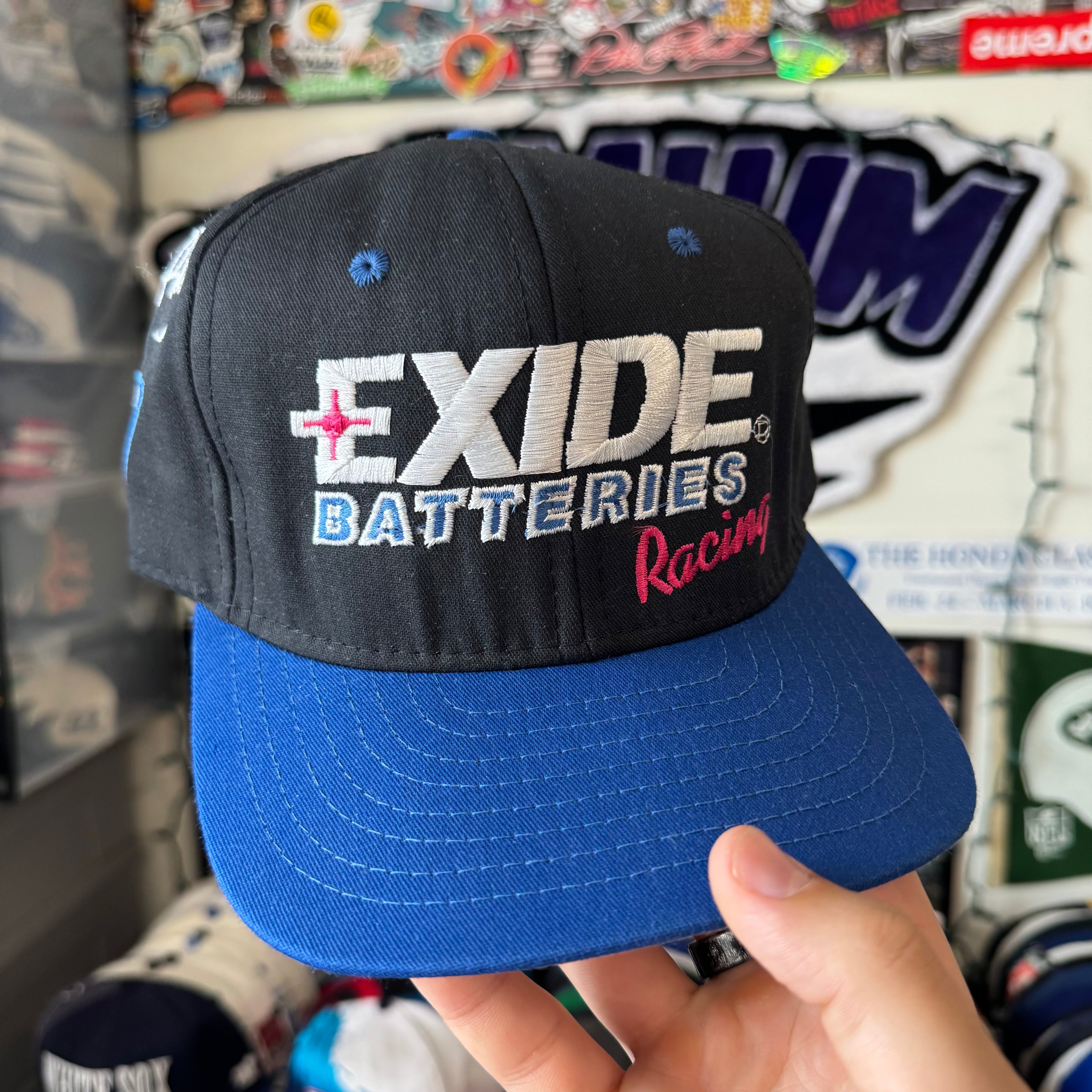 Exide Batteries Racing Geoff Bodine #7 AJD NASCAR Racing Snapback