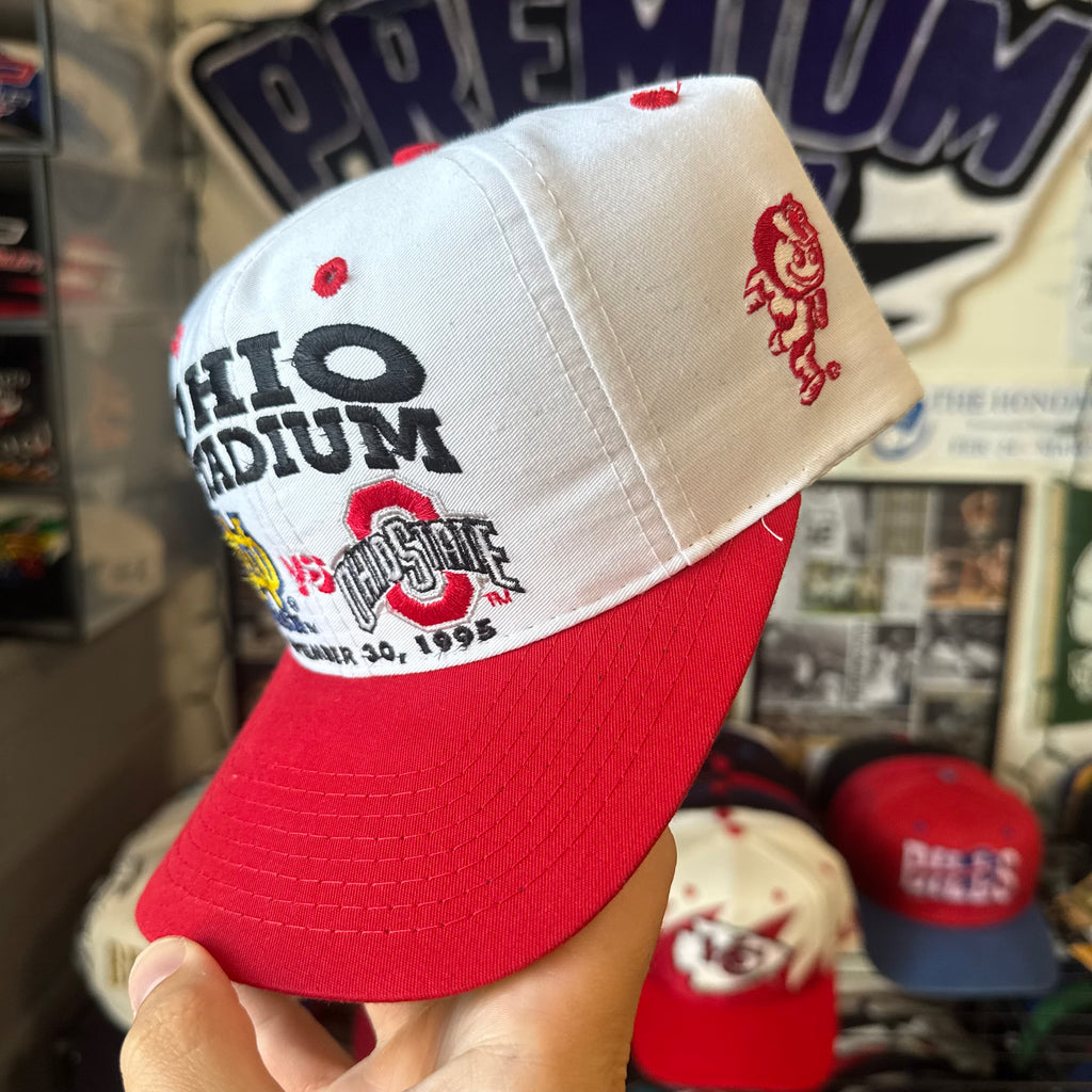 Ohio Stadium 1995 University of Notre Dame Irish vs Ohio State University Buckeyes Logo 7 NCAA College Football Snapback