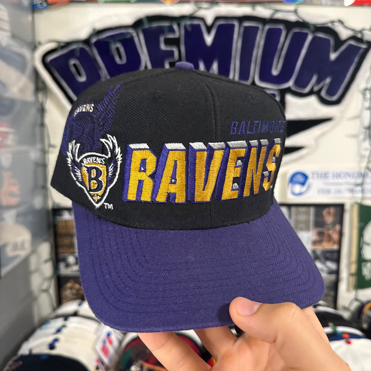 Baltimore Ravens Sports Specialties Laser Black Dome NFL Football Snapback