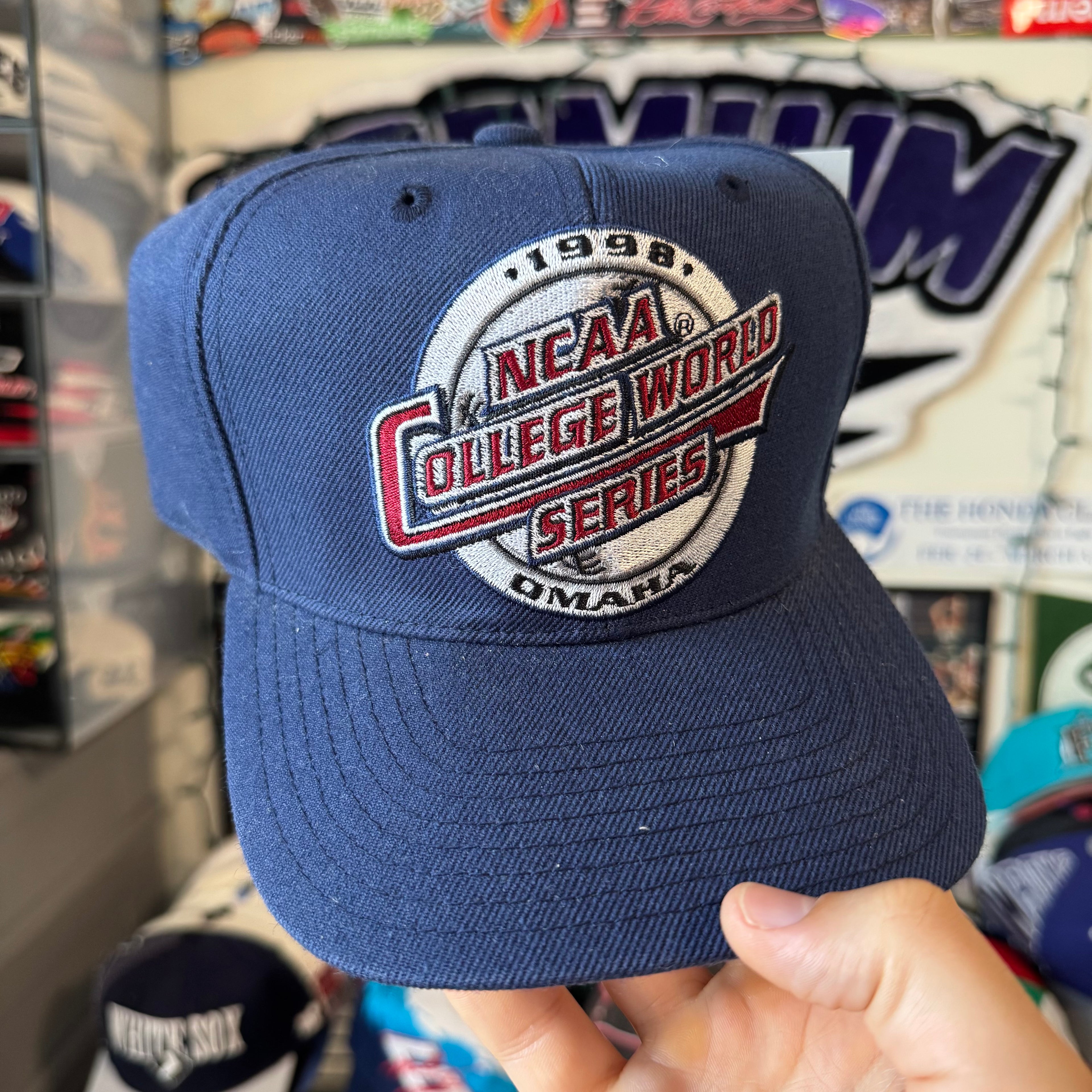 NCAA College World Baseball 1998 Omaha Fitted Size 7 1/2