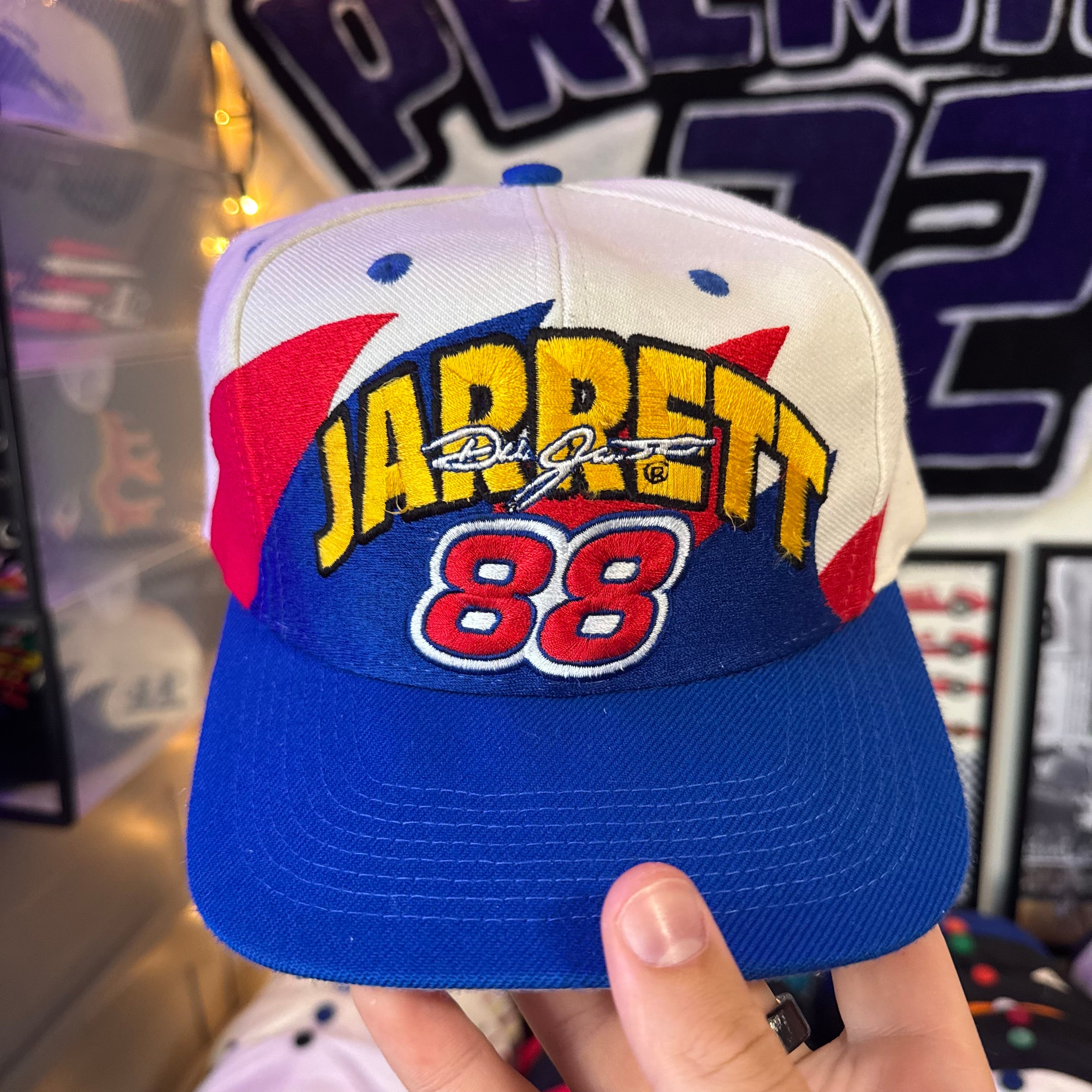 Dale Jarrett #88 Ford Quality Care Racing Logo Athletic Double Sharktooth