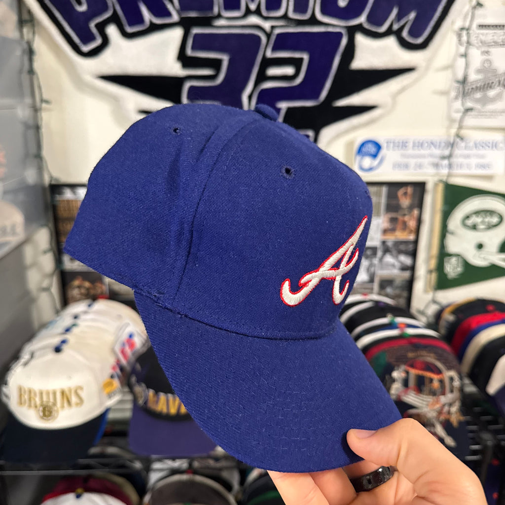 Atlanta Braves Sports Specialties Plain Logo Fitted Hat Size 7 5/8