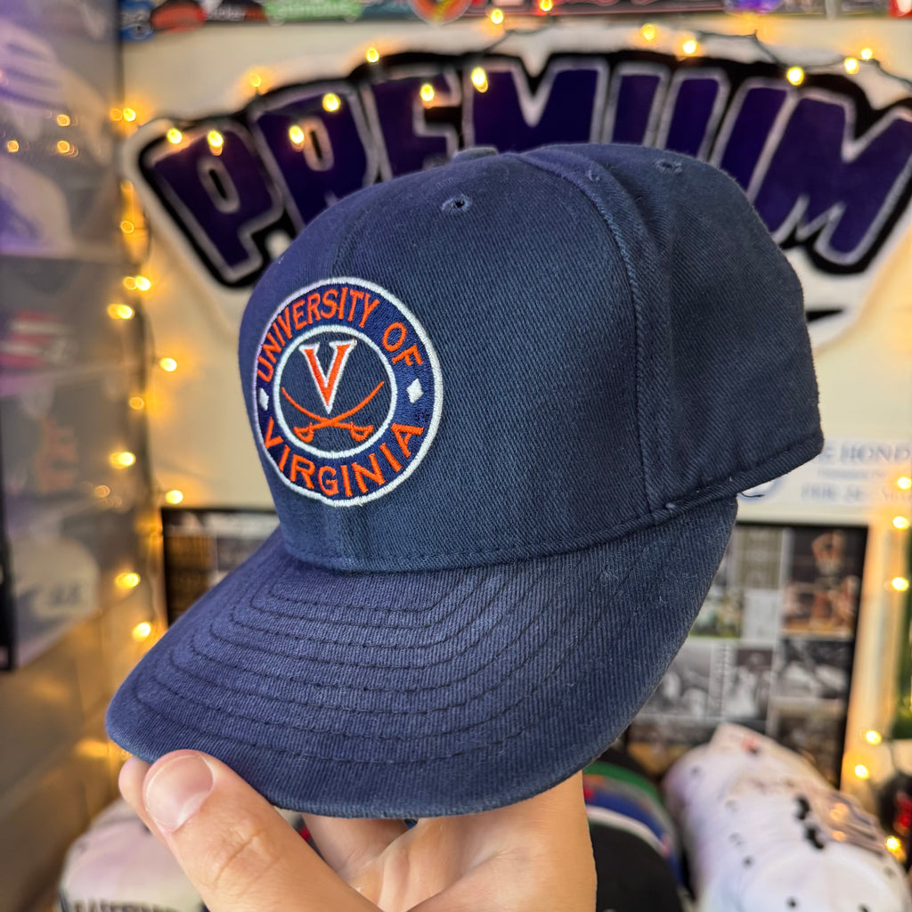 University of Virginia New Era Faded Navy Circle Logo Snapback