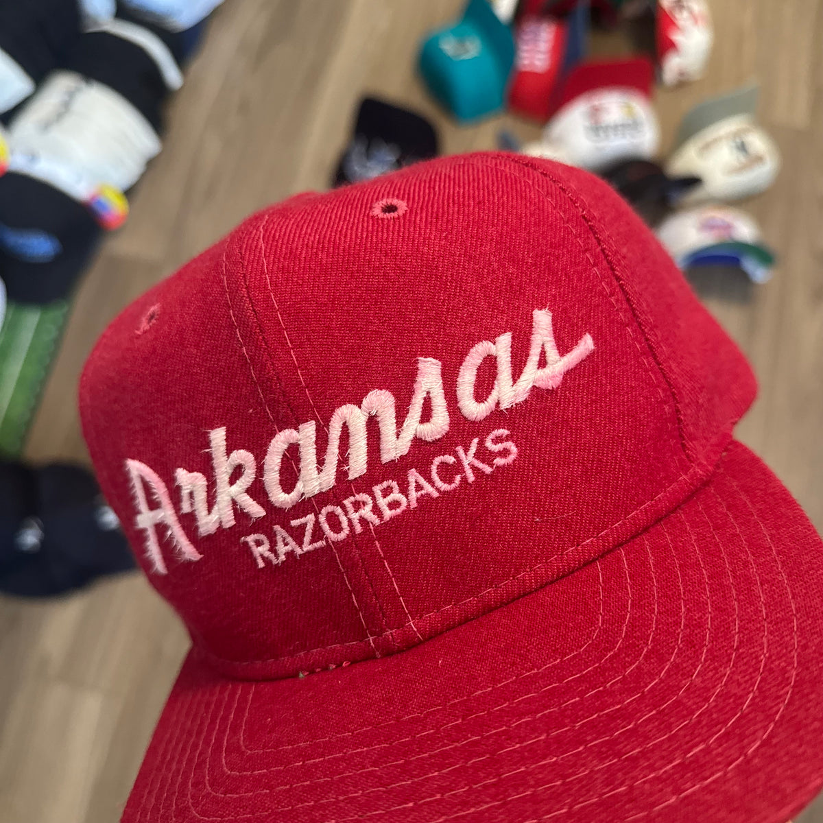 University of Arkansas Razorbacks Sports Specialties Single Line Script NCAA College Snapback