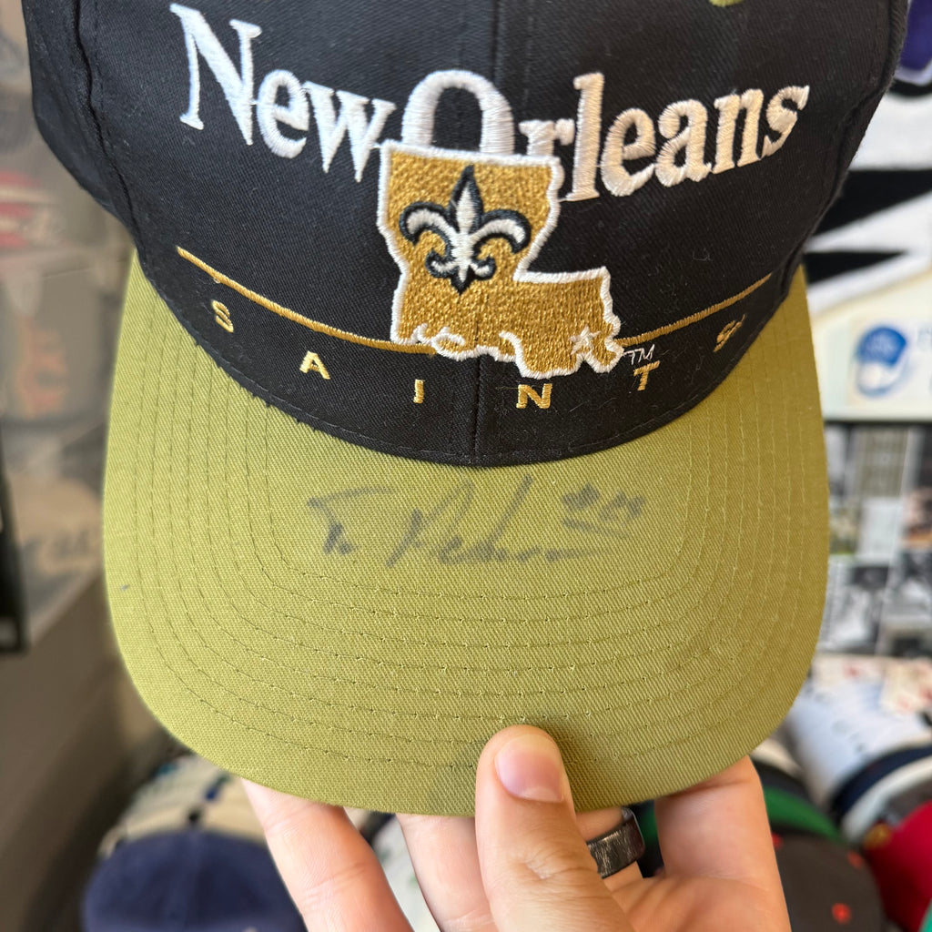New Orleans Saints Eastport Single Bar NFL Football Signed Snapback
