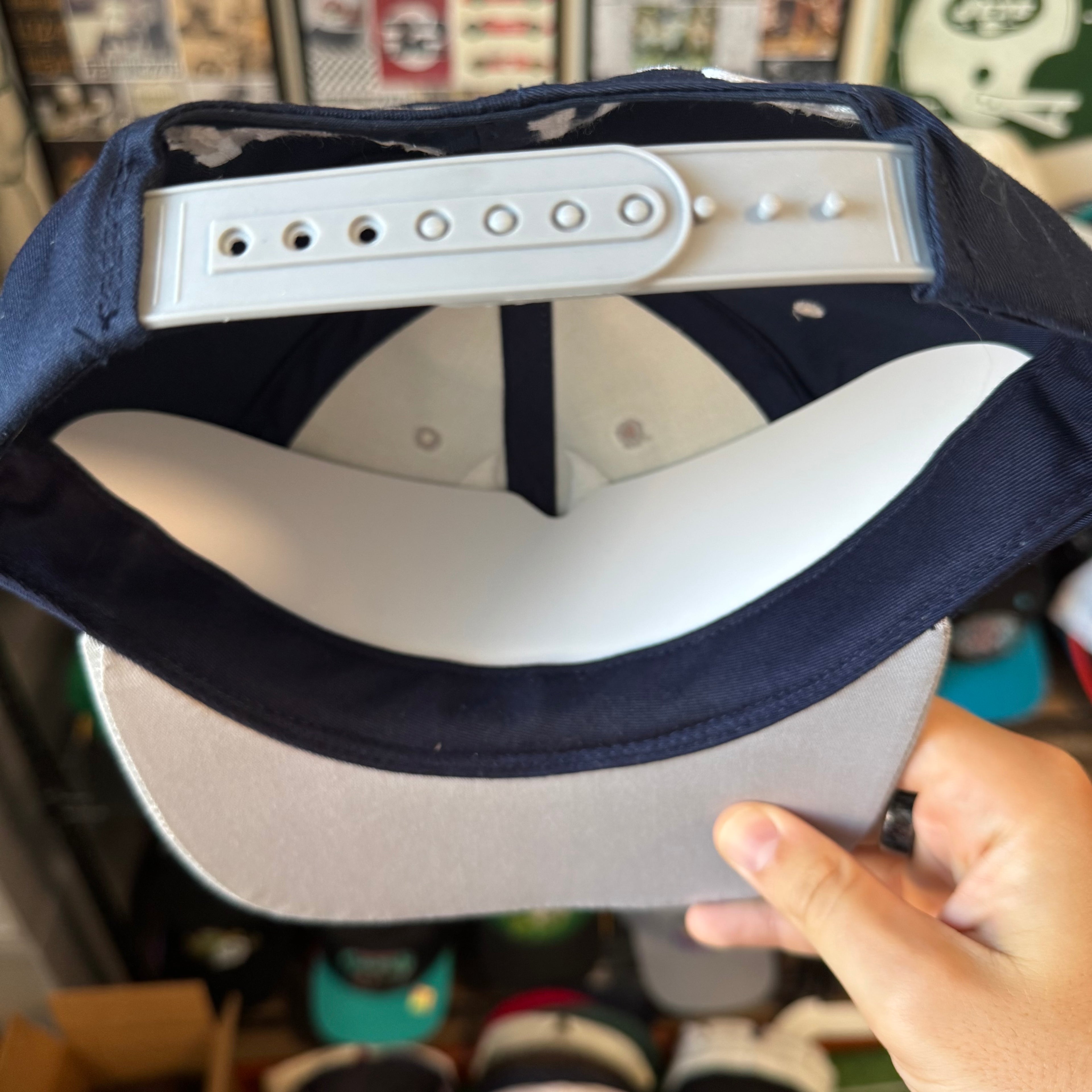 New York Yankees Brim Spell Out MLB Baseball Snapback