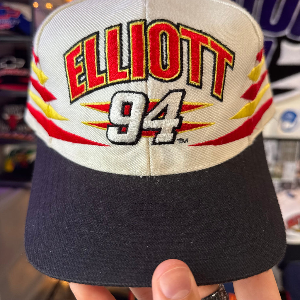 Bill Elliott #94 McDonald’s Racing Team Logo Athletic Diamond Cut Snapback
