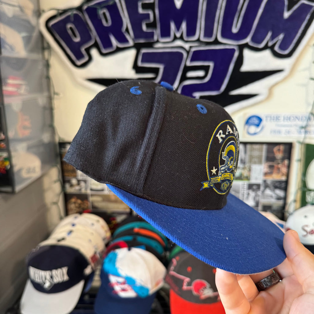 St. Louis Rams Circle Helmet Logo NFL Snapback Hat