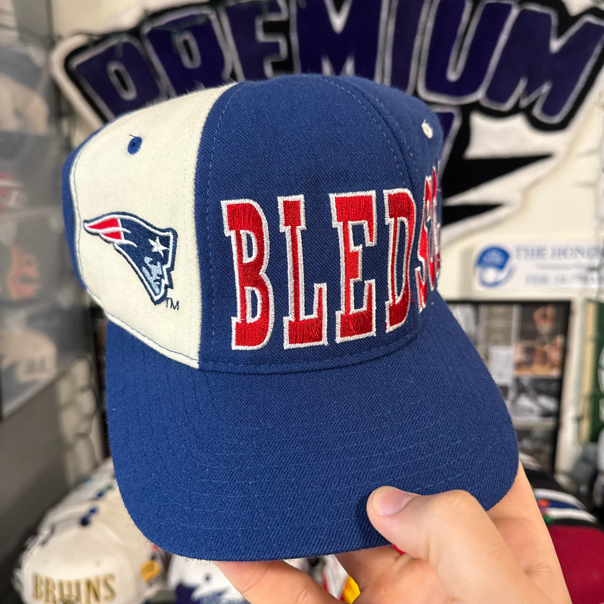 Drew Bledsoe #11 Starter Tri Power New England Patriots NFL Football Snapback