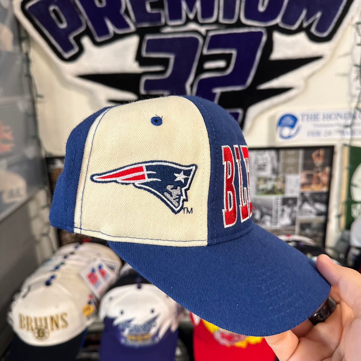 Drew Bledsoe #11 Starter Tri Power New England Patriots NFL Football Snapback
