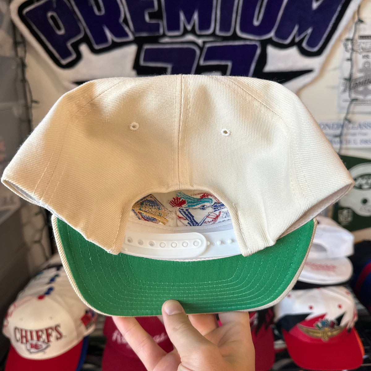 Toronto Blue Jays World Series Champions 1992 - 1993 Cream Color MLB Baseball Snapback