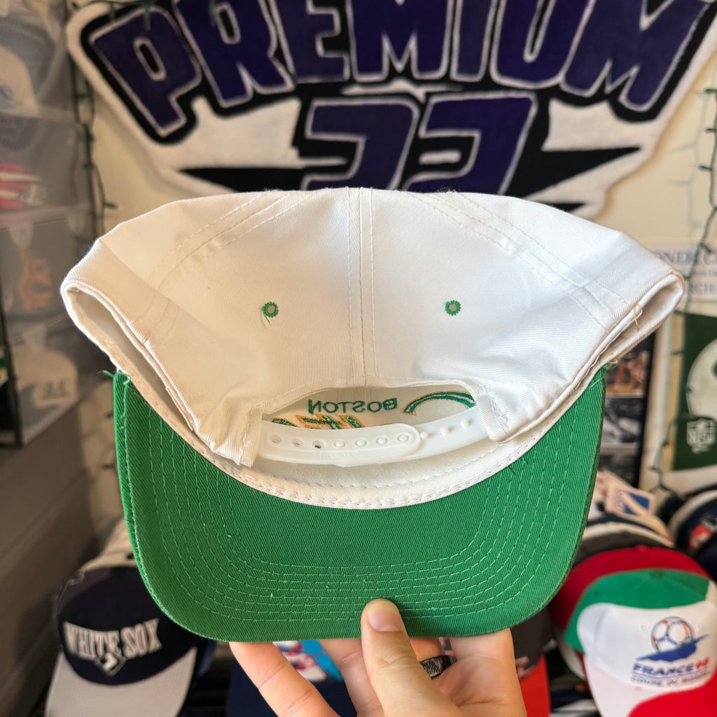 Boston Celtics Sports Specialties Double Line Script NBA Basketball Snapback *flaw*