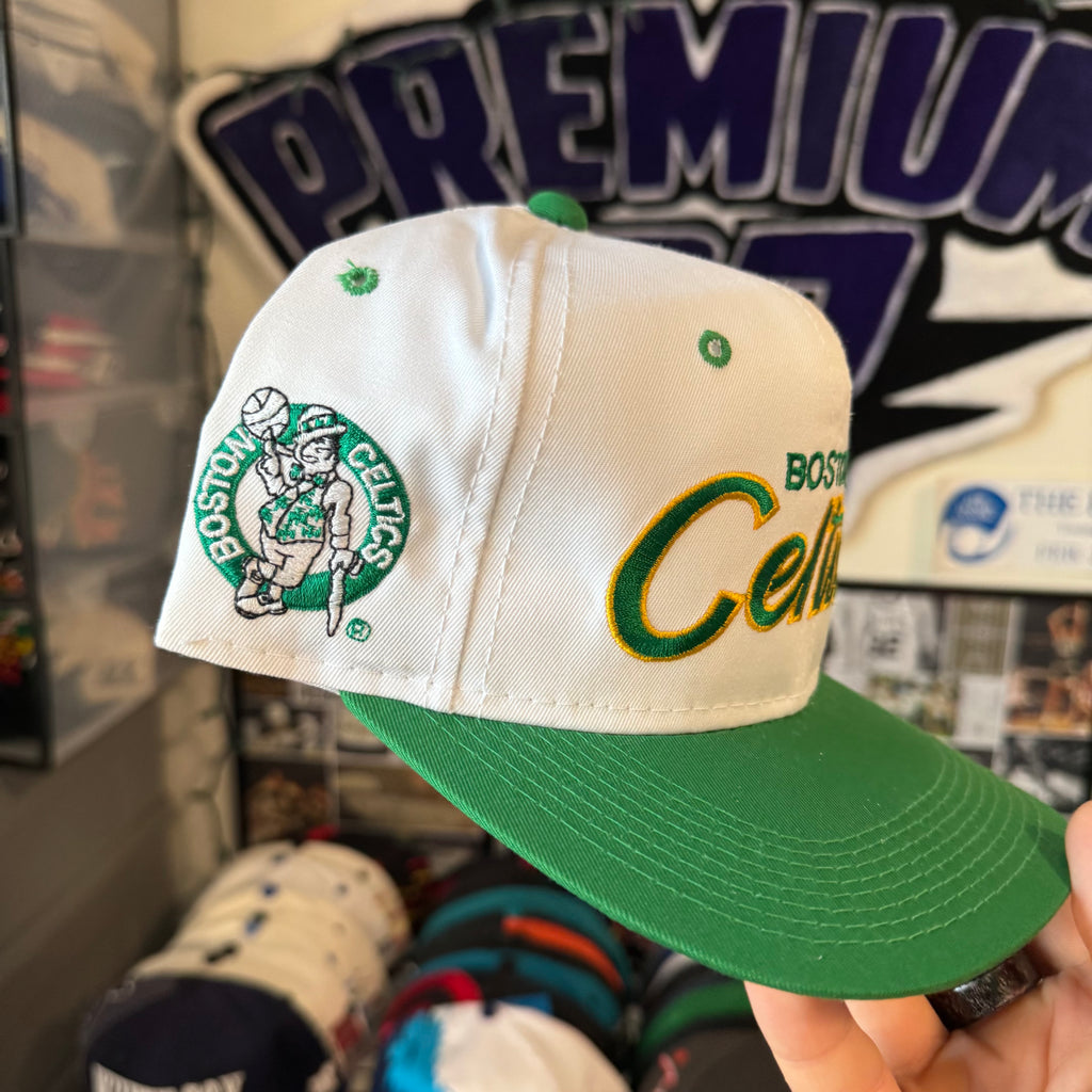 Boston Celtics Sports Specialties Double Line Script NBA Basketballs Snapback