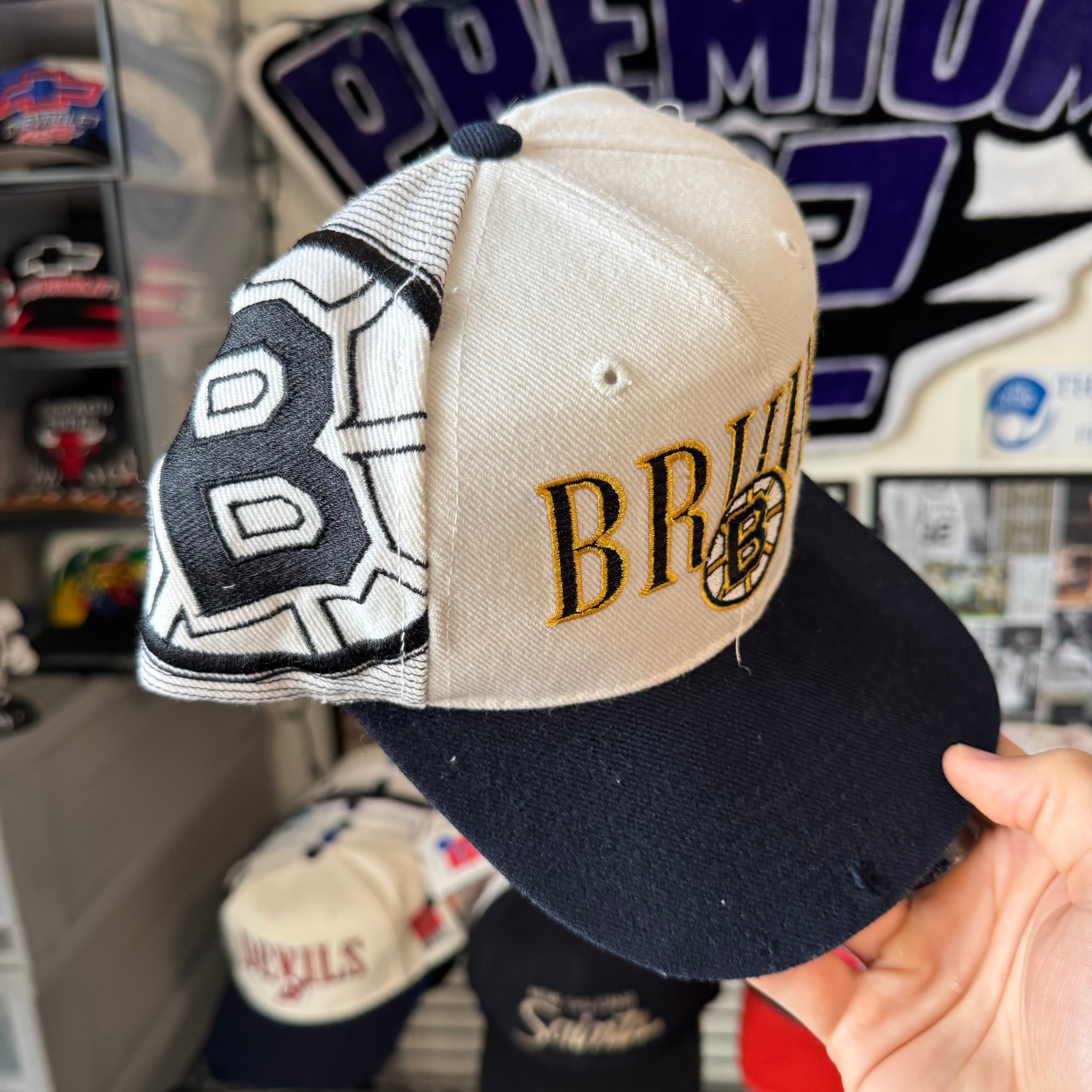 Boston Bruins Sports Specialties Laser NHL Hockey Snapback Hat