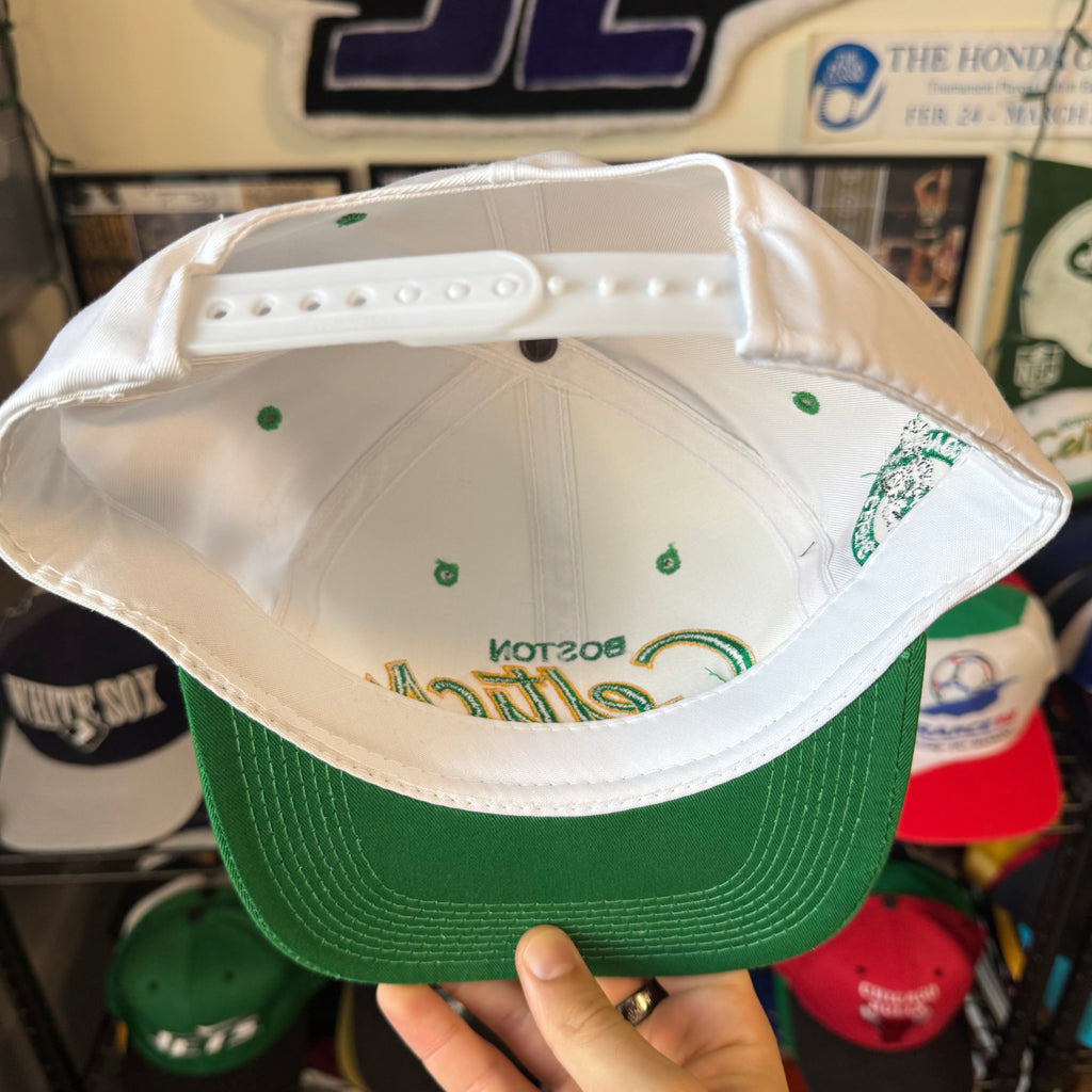 Boston Celtics Sports Specialties Double Line Script NBA Basketballs Snapback