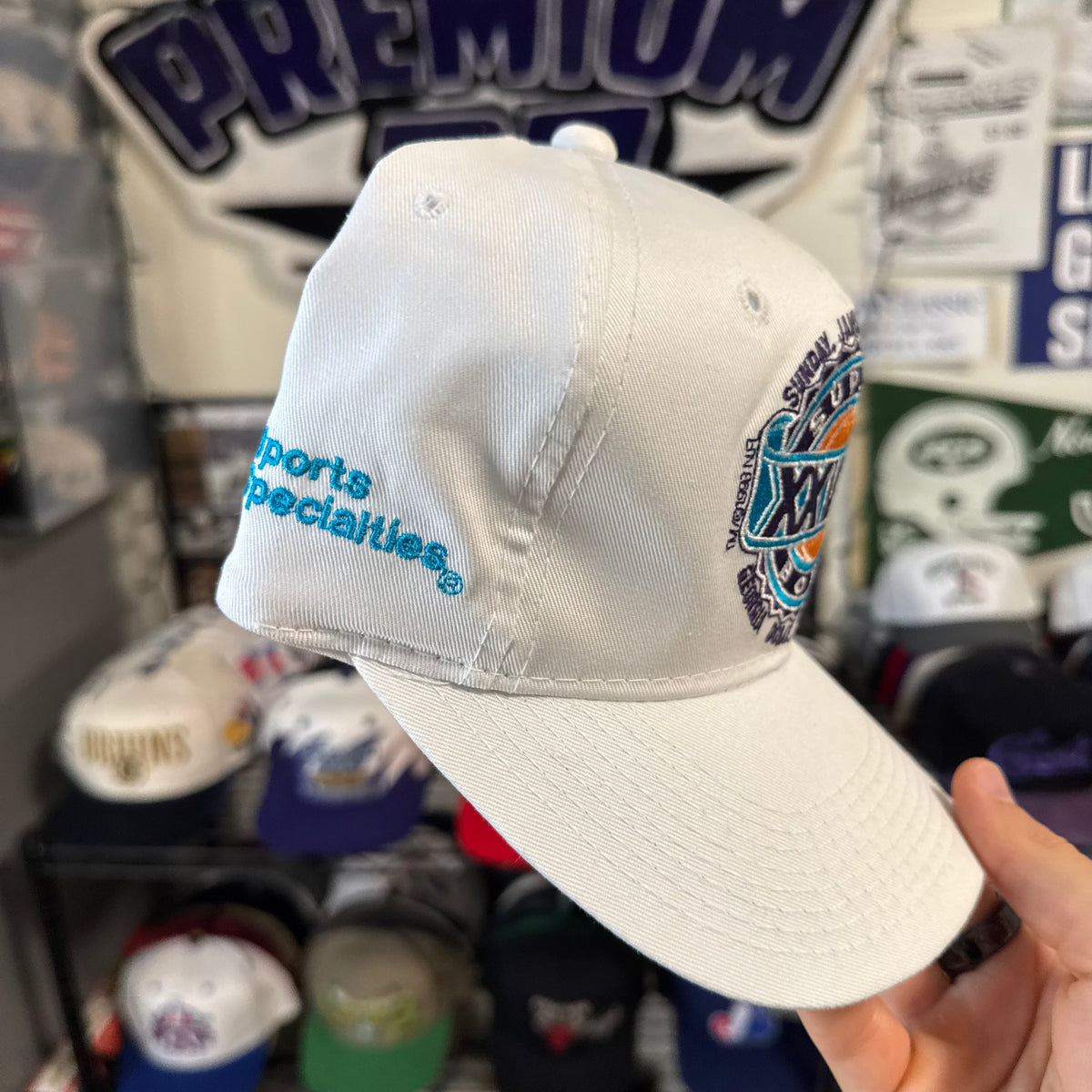 Super Bowl XXVIII 1994 Georgia Dome, Atlanta Sports Specialties White NFL Football Snapback