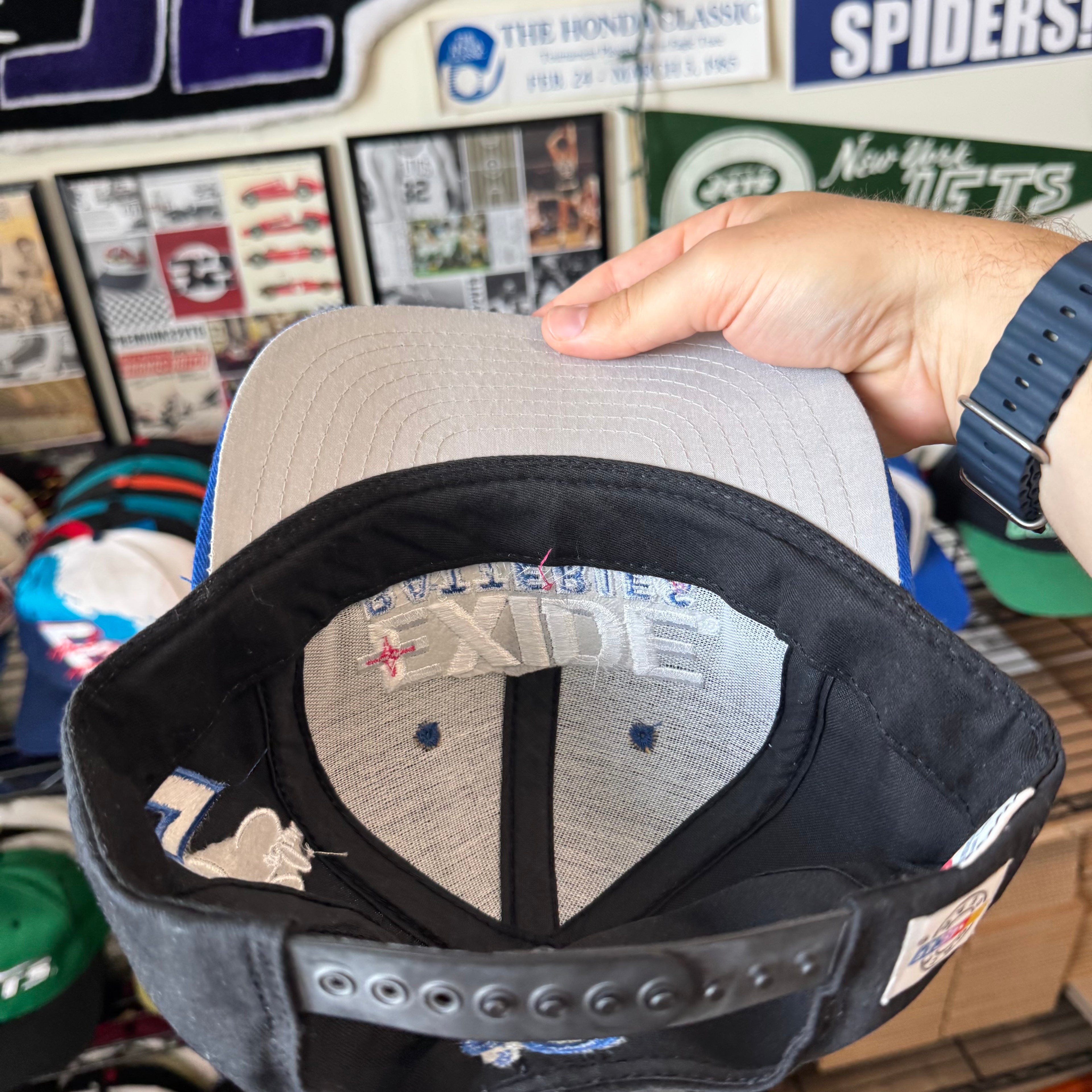 Exide Batteries Racing Geoff Bodine #7 AJD NASCAR Racing Snapback
