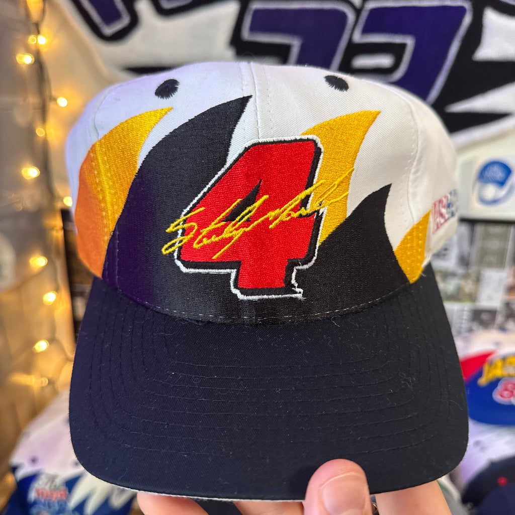 Sterling Marlin #4 Kodak Film Racing Logo 7 Double Sharktooth Snapback