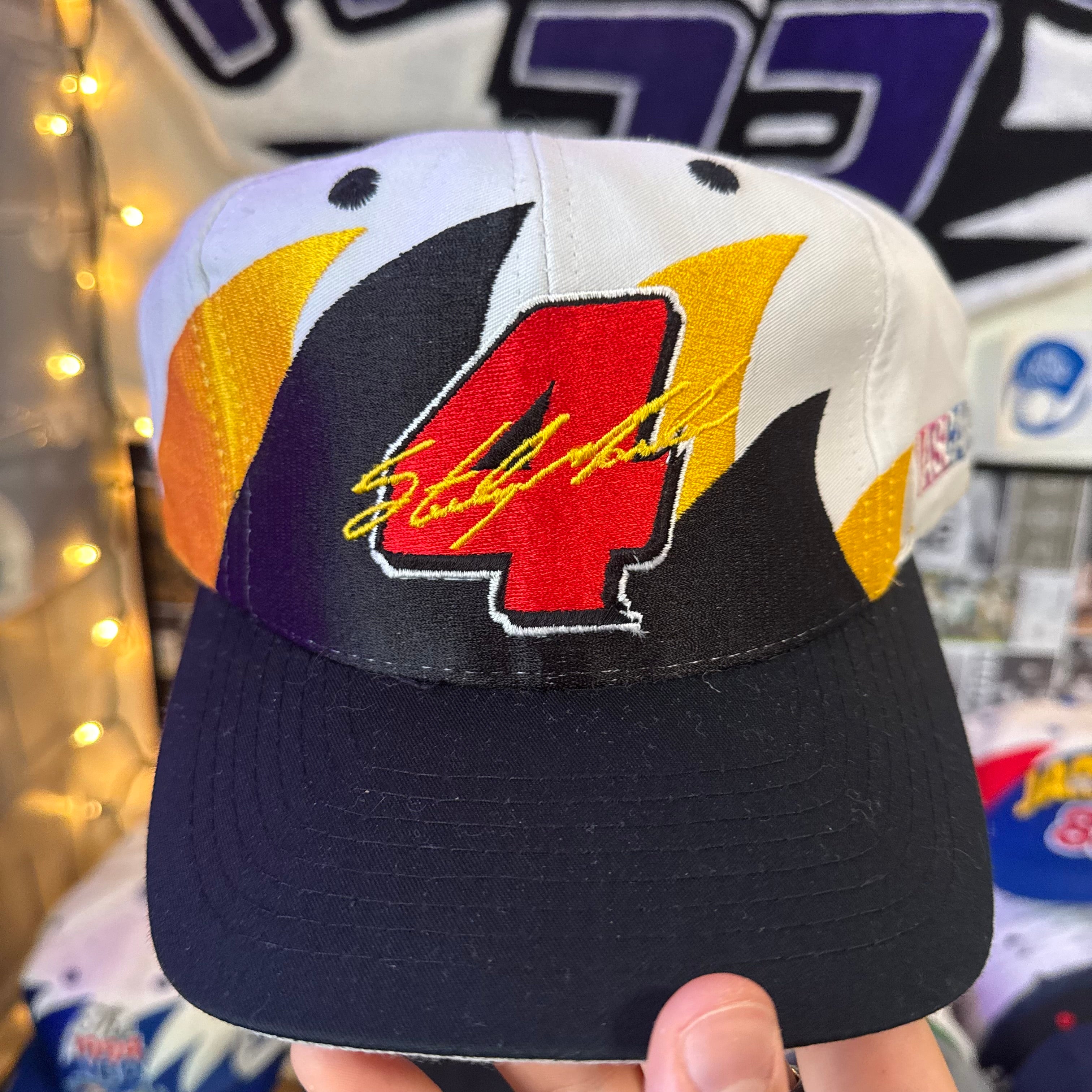 Sterling Marlin #4 Kodak Film Racing Logo 7 Double Sharktooth Snapback