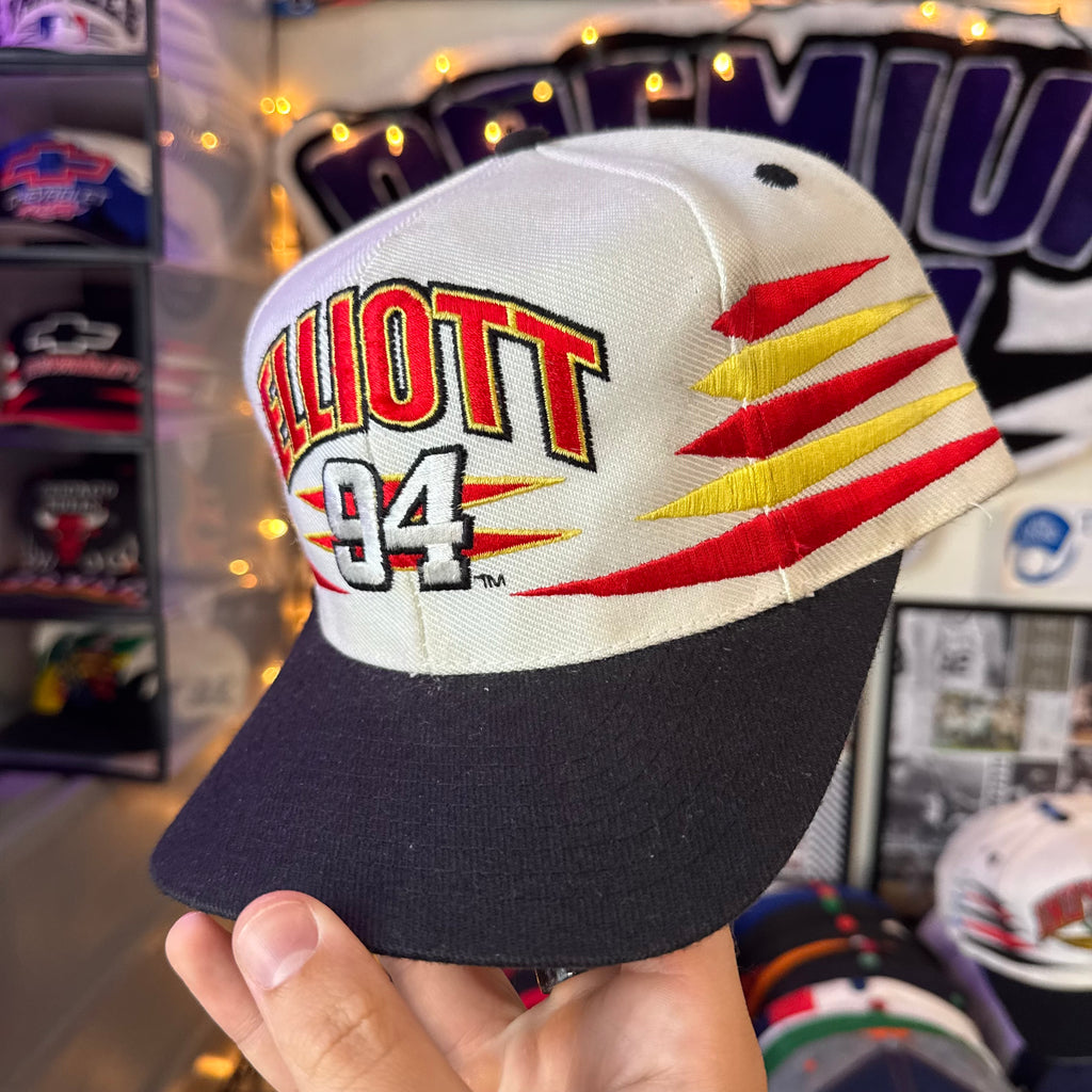 Bill Elliott #94 McDonald’s Racing Team Logo Athletic Diamond Cut Snapback