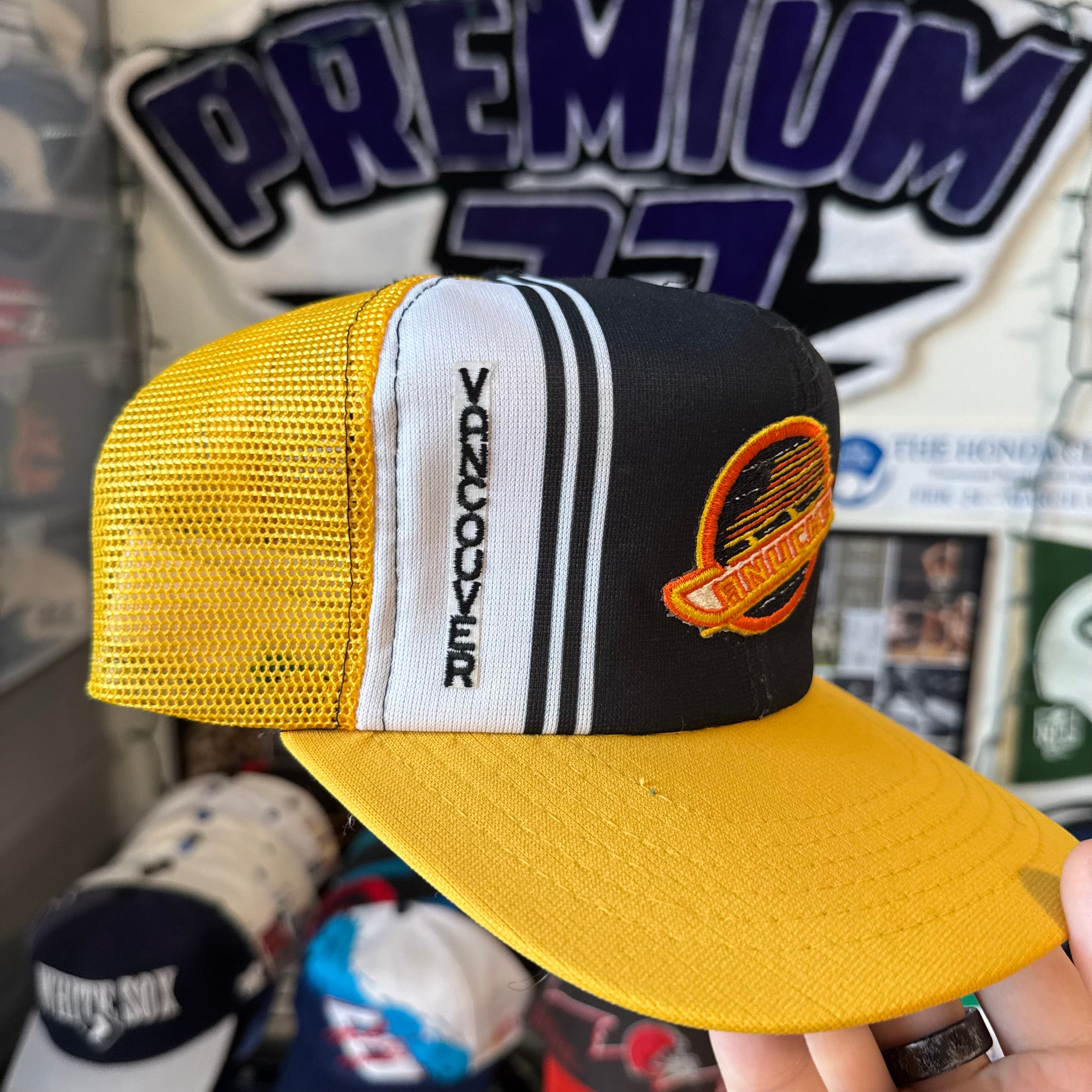 Vancouver Canucks Ted Fletcher Trucker NHL Hockey Snapback