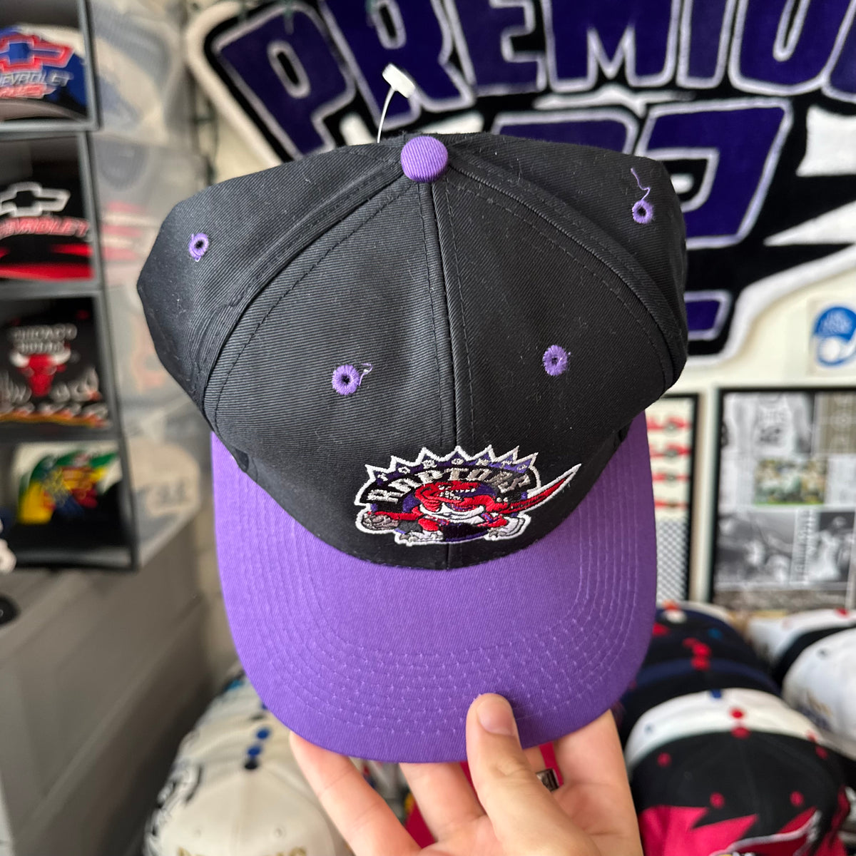 Toronto Raptors Plain Logo Logo 7 NBA Basketball Snapback