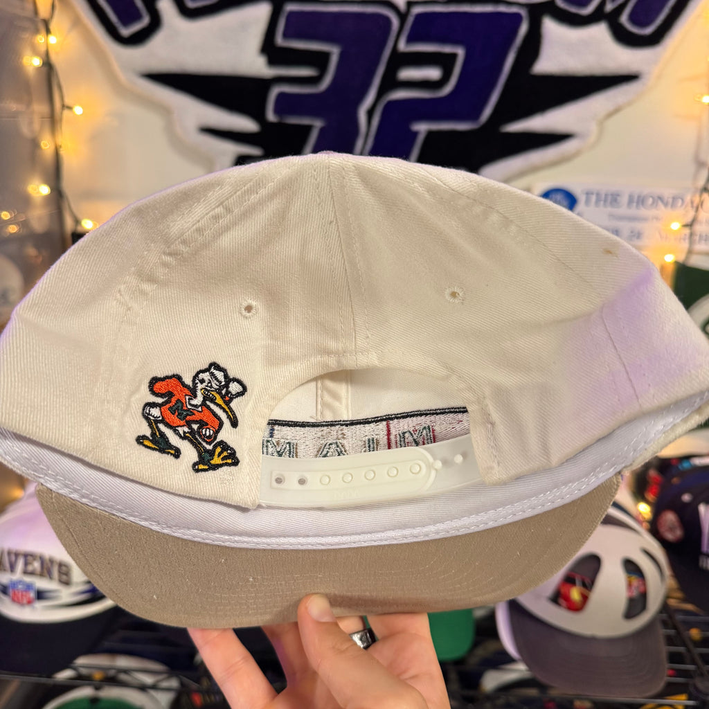 University of Miami Hurricanes Shallow fit Circle Spell Out American Needle Snapback