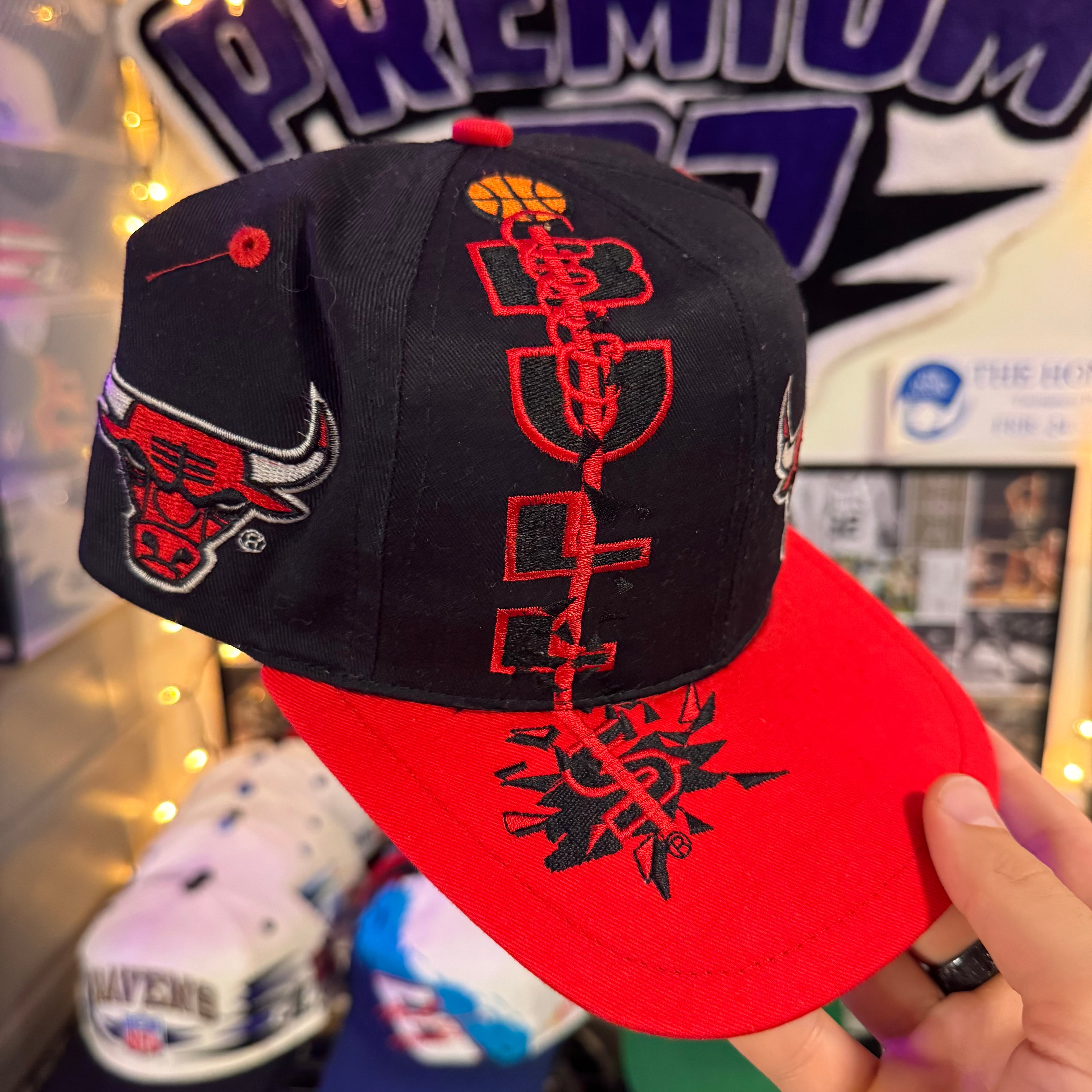 Chicago Bulls Vertical Spell Out NBA Snapback
