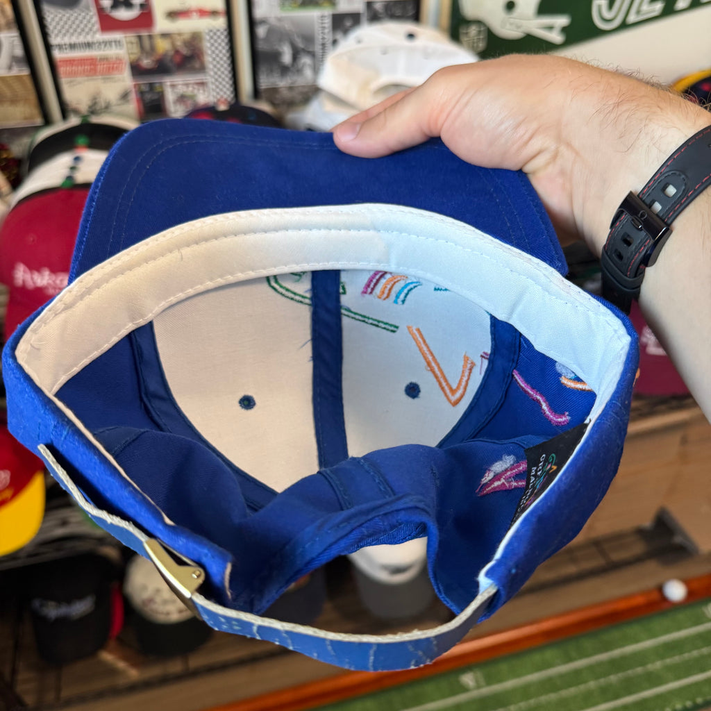 Greg Norman Shark Blue Vintage Golf Strapback Hat