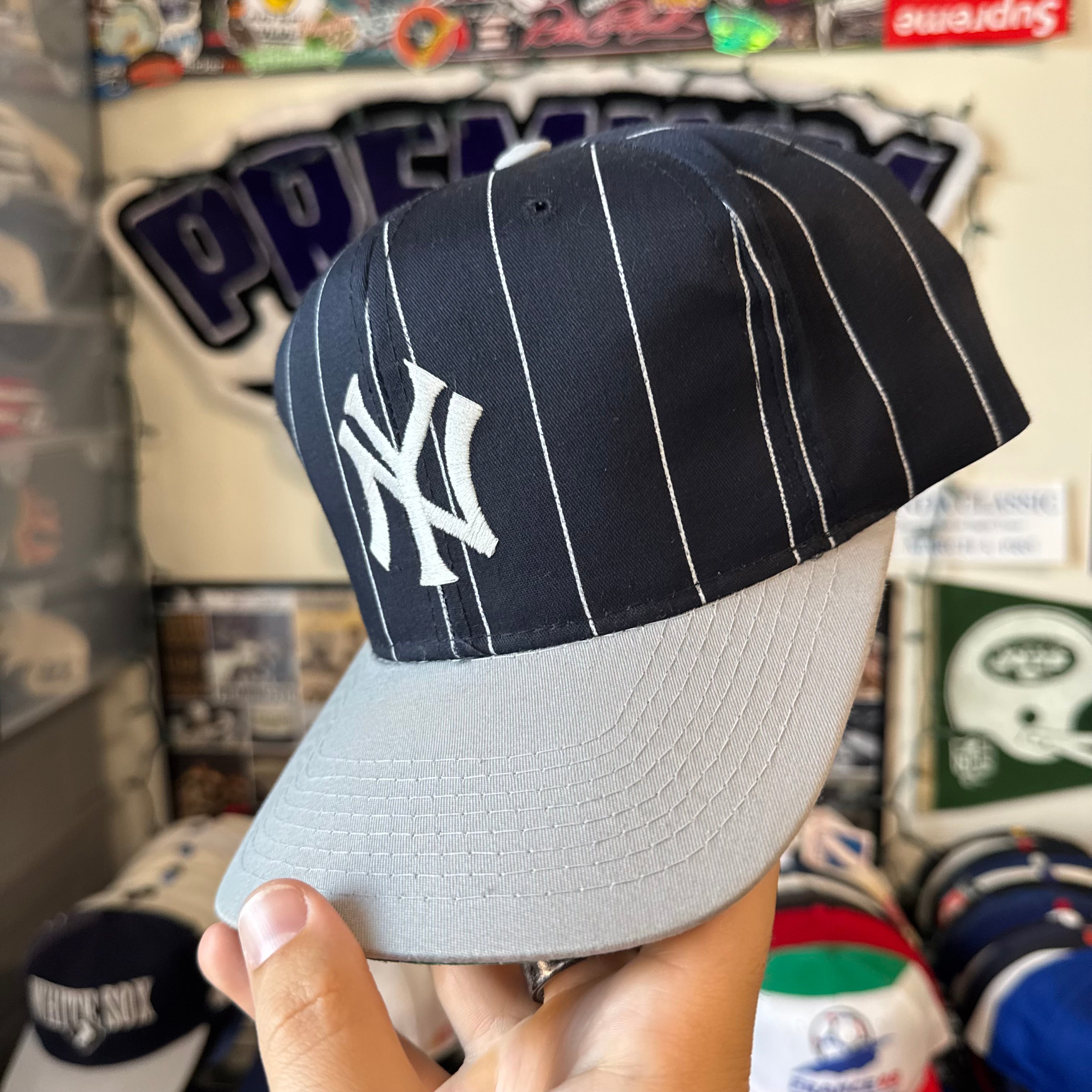 New York Yankees Starter Pinstripe Plain Logo MLB Baseball Snapback