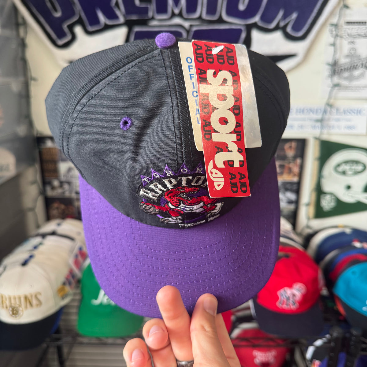 Toronto Raptors Plain Logo AJD NBA Basketball Snapback