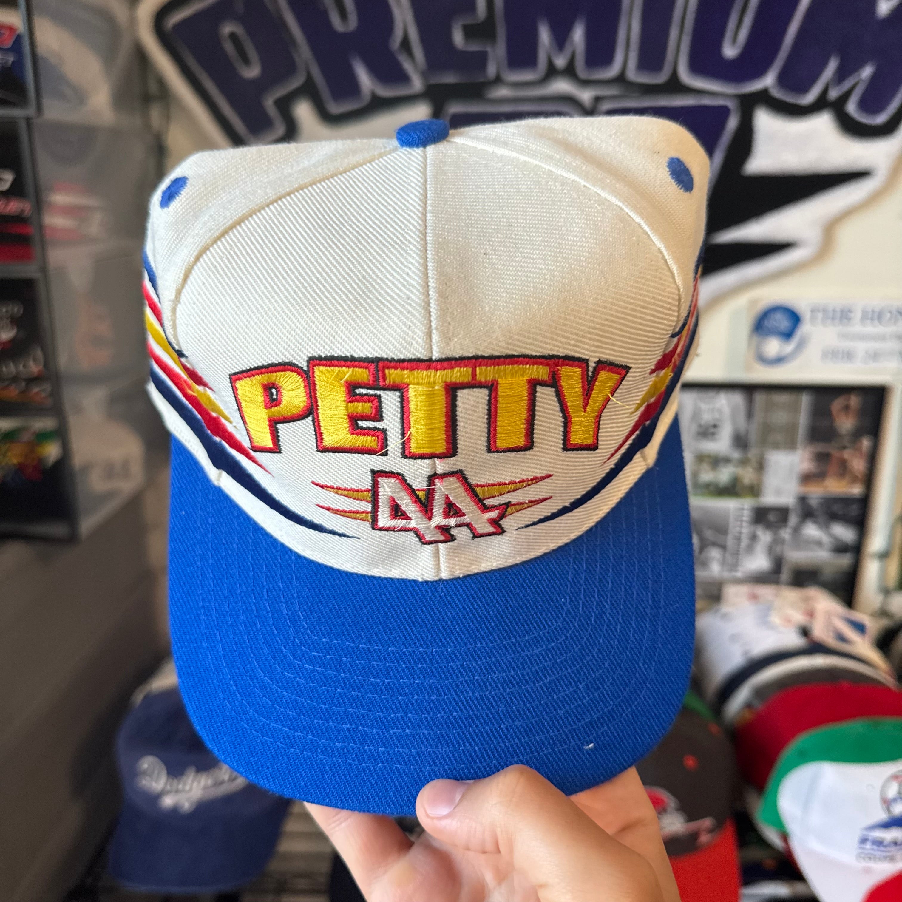 Kyle Petty #44 Hot Wheels Racing Logo Athletic Diamond Cut NASCAR Racing Snapback