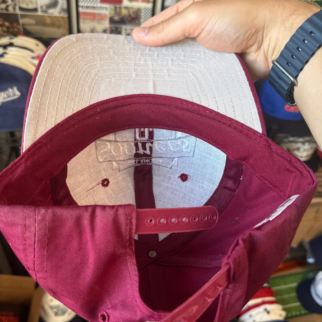 Oklahoma University Sooners Red Top of the World NCAA College SnapBack *flaw