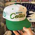 Boston Celtics Sports Specialties Double Line Script NBA Basketballs Snapback