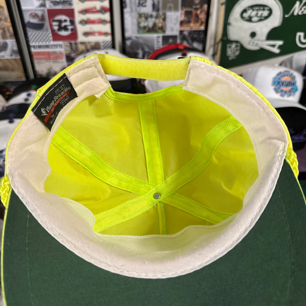 Miller Lite The Official Beer of Skiing Neon Yellow Velcro Strapback