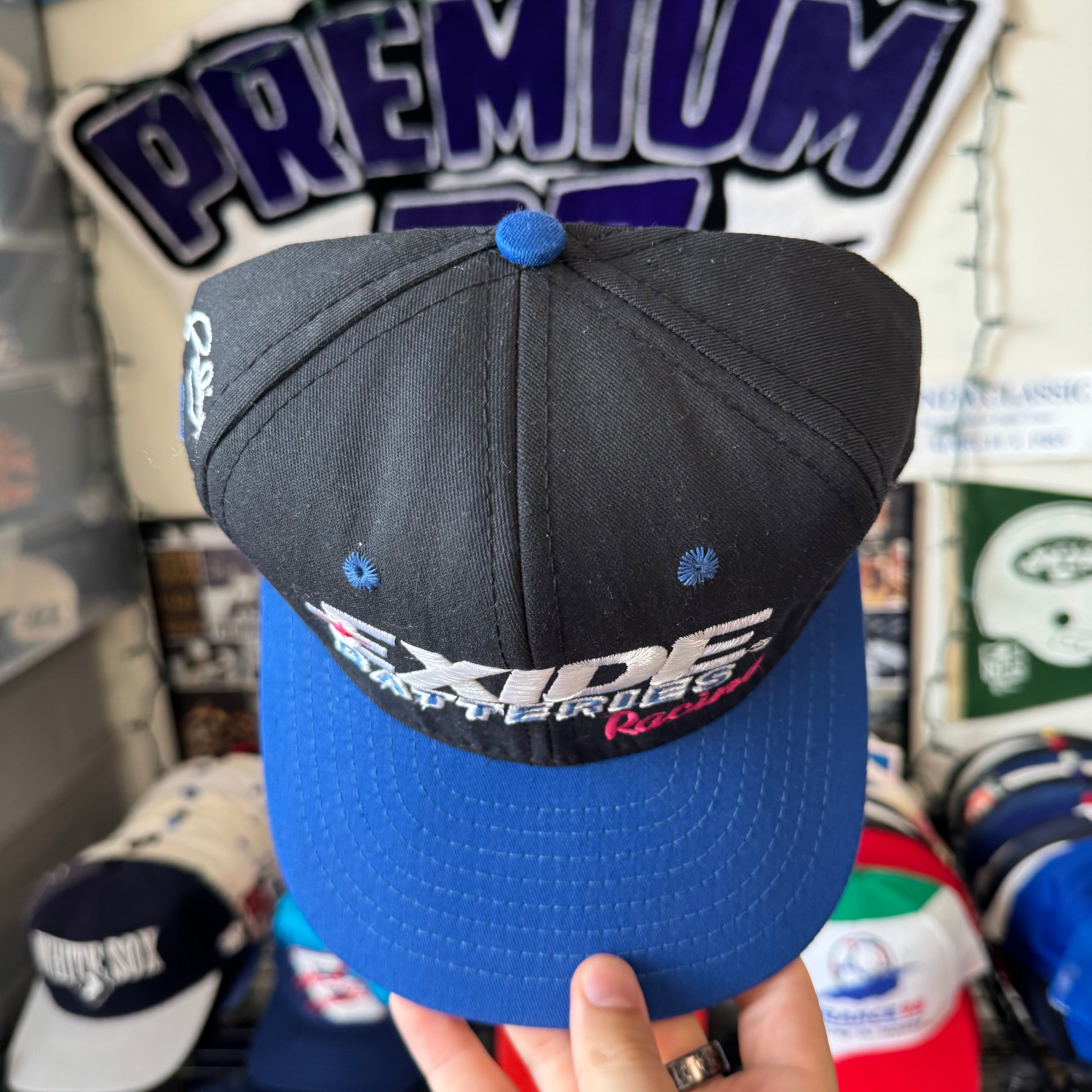 Exide Batteries Racing Geoff Bodine #7 AJD NASCAR Racing Snapback