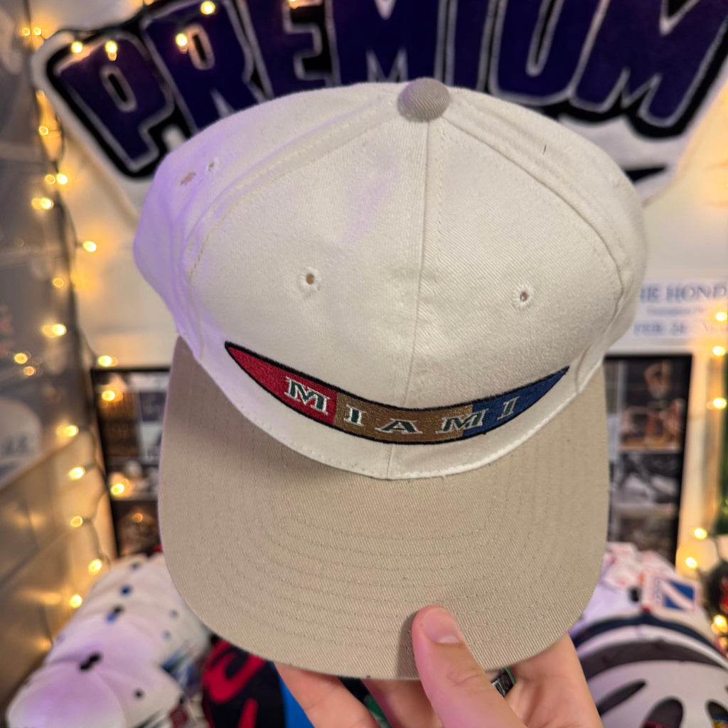 University of Miami Hurricanes Shallow fit Circle Spell Out American Needle Snapback