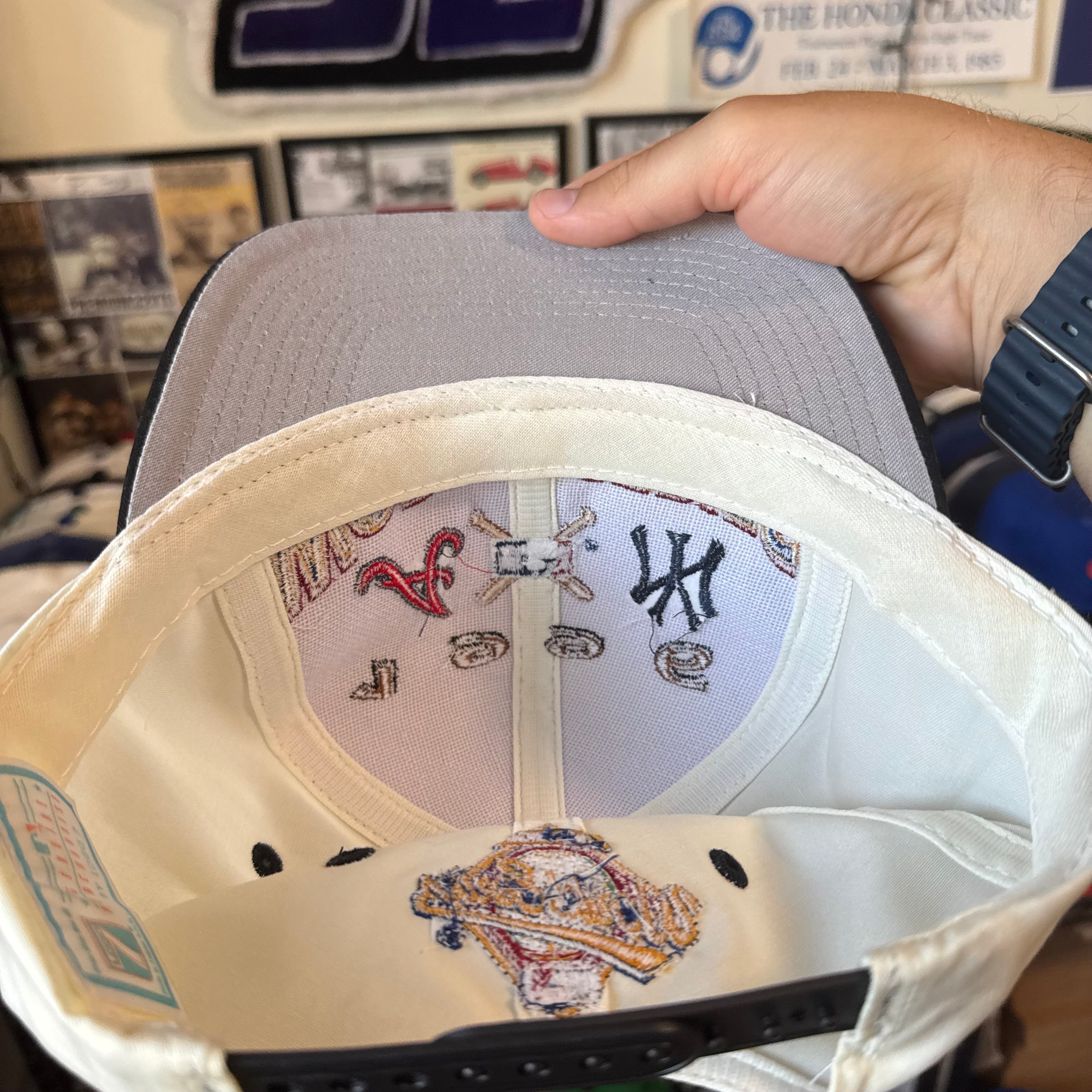 World Series 1996 New York Yankees vs Atlanta Braves Logo 7 MLB Baseball Snapback