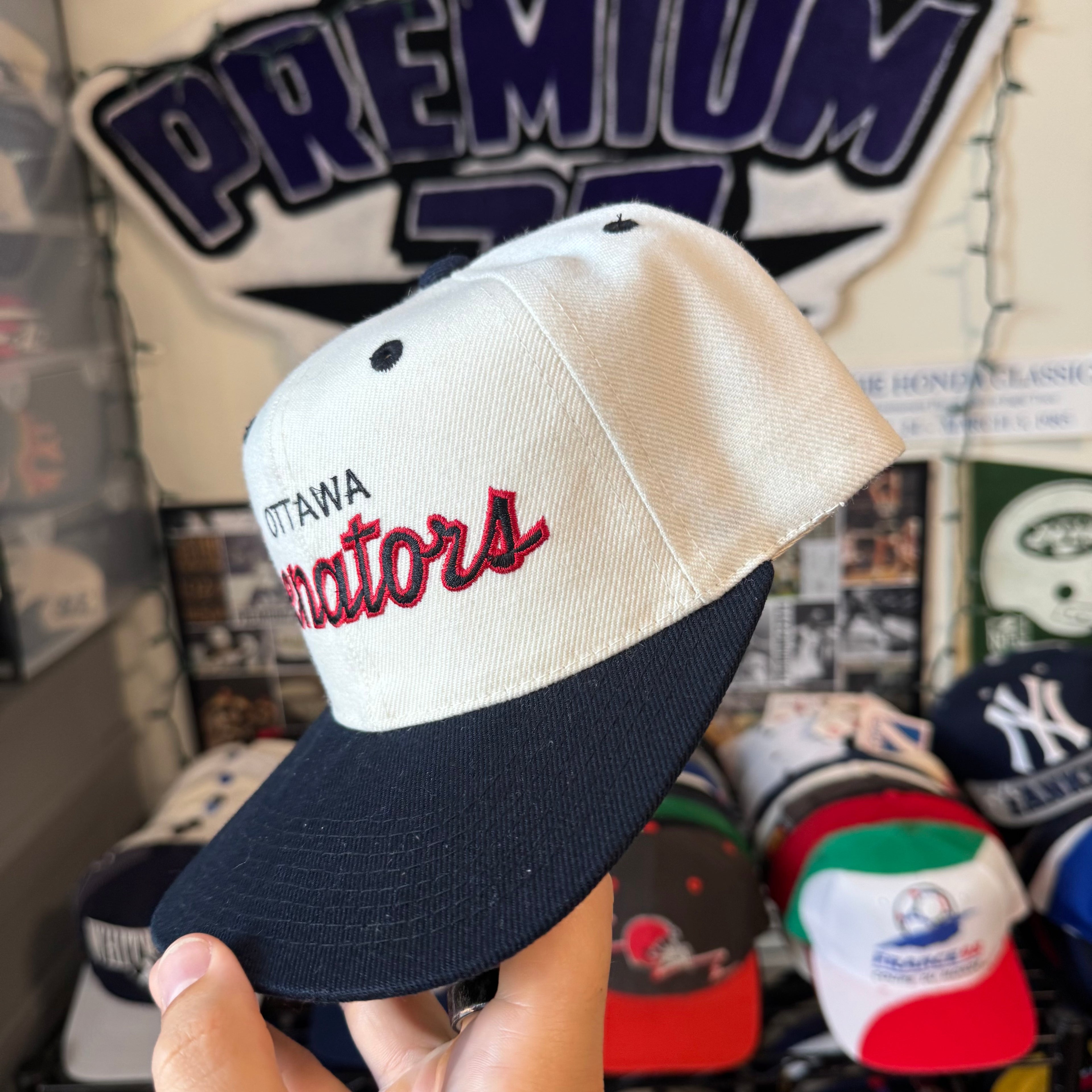 Ottawa Senators Sports Specialties Double Line Script NHL Hockey Snapback