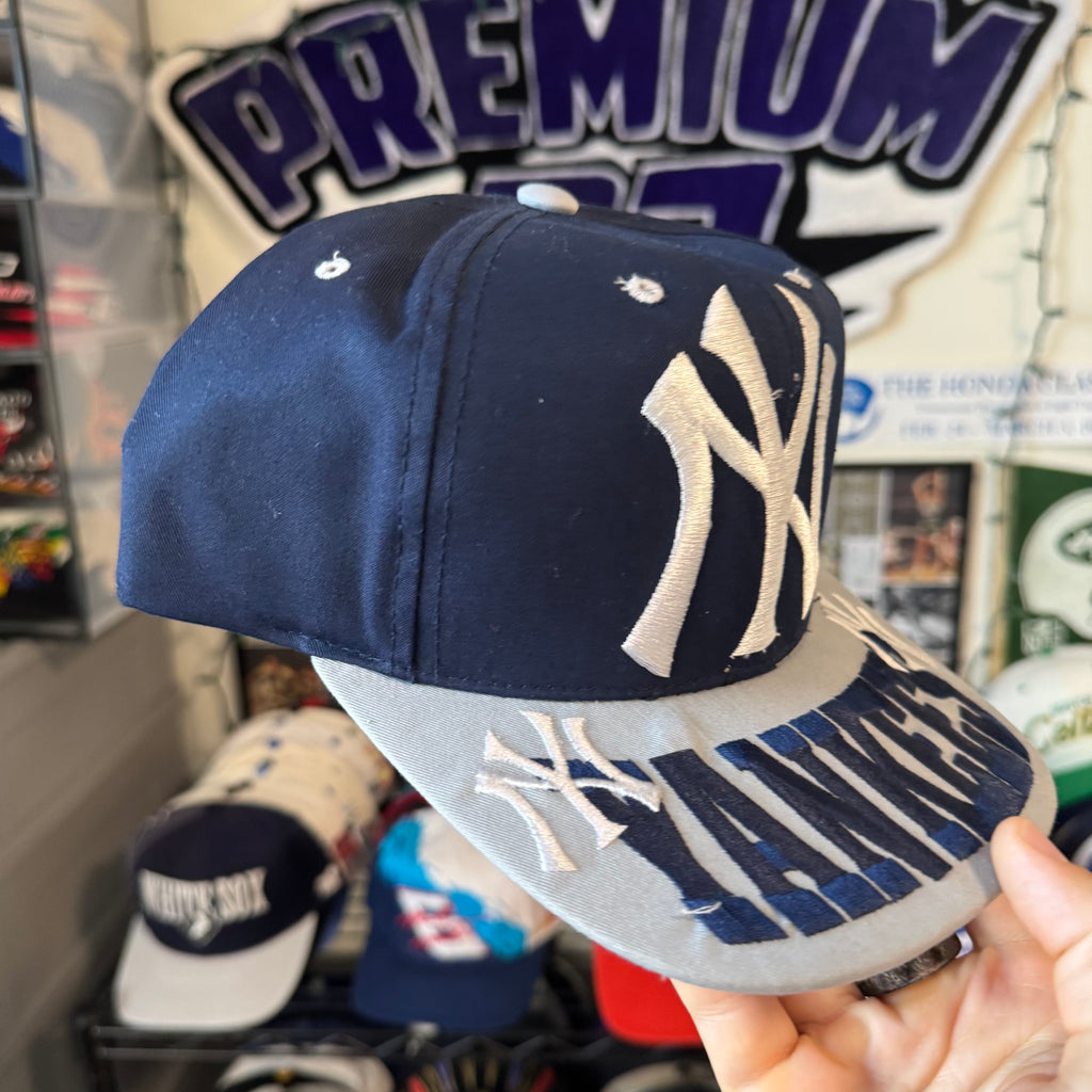 New York Yankees Brim Spell Out MLB Baseball Snapback
