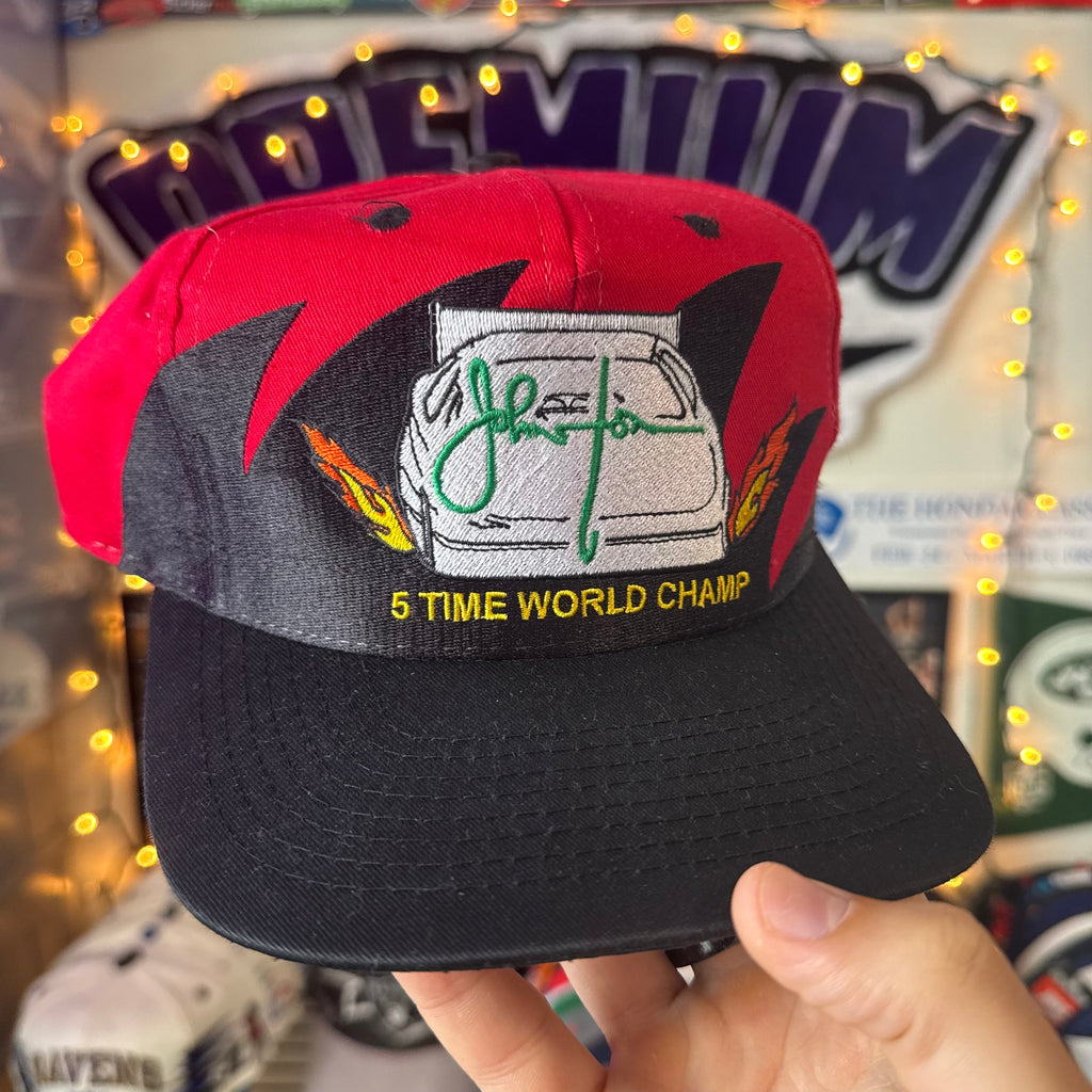 NHRA Drag Racing John Force 5 Time Wolrd Champ Shartooth Style Snapback