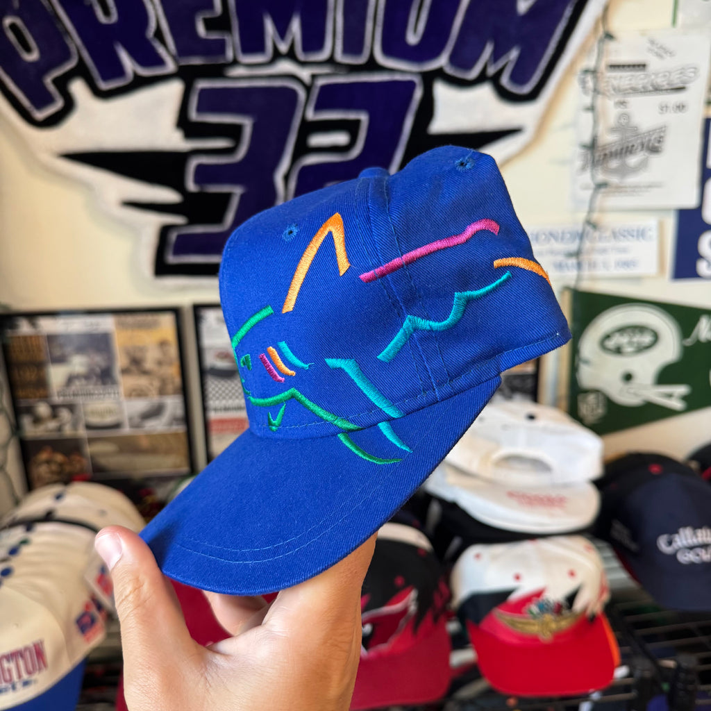 Greg Norman Shark Blue Vintage Golf Strapback Hat