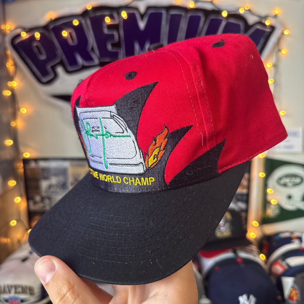 NHRA Drag Racing John Force 5 Time Wolrd Champ Shartooth Style Snapback