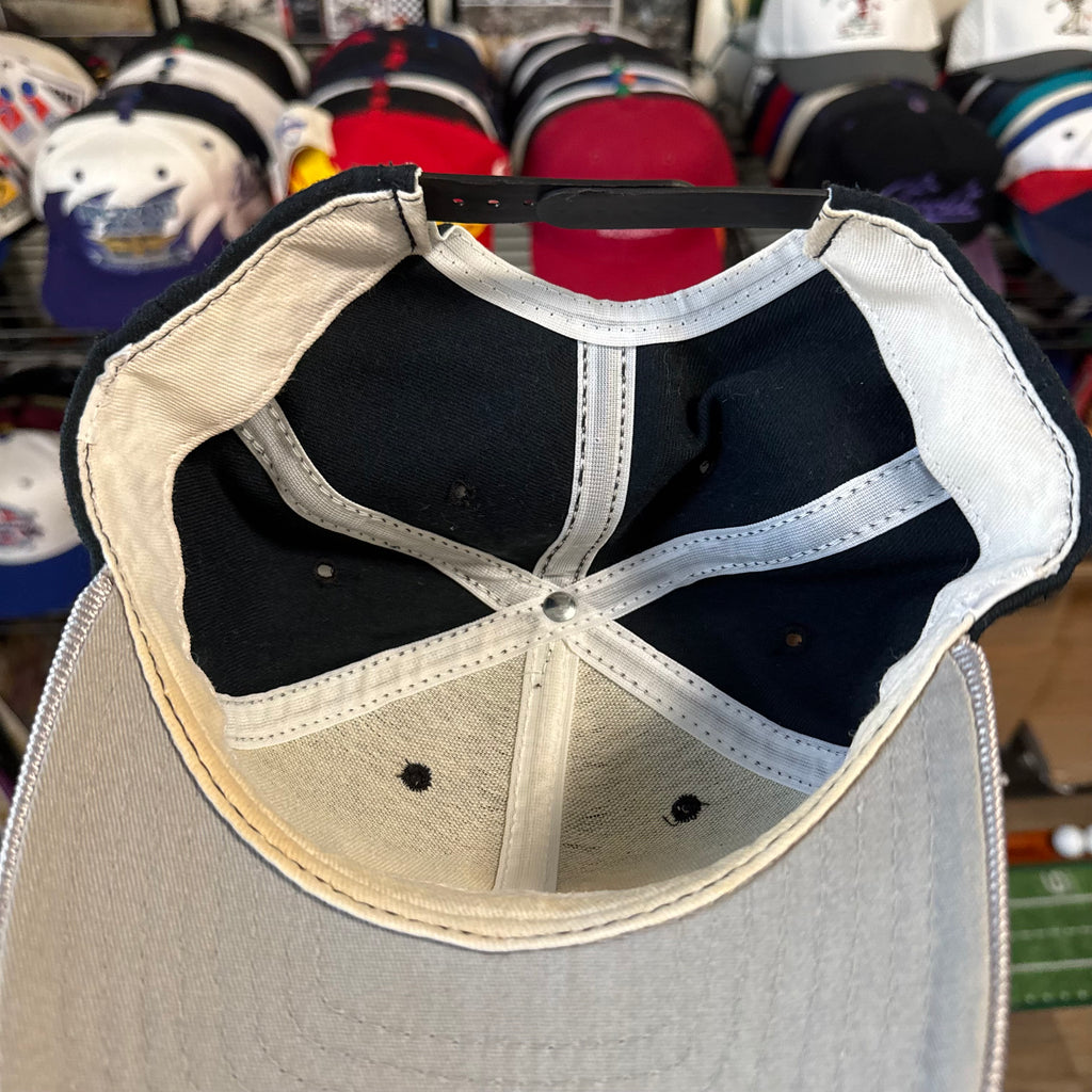 New England Patriots Black Plain Logo with Metallic Brim NFL Football Snapback