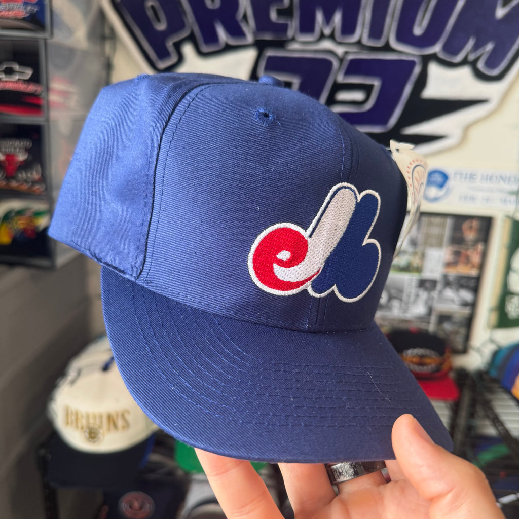 Montreal Expos Logo Athletic Plain Logo MLB Baseball Snapback