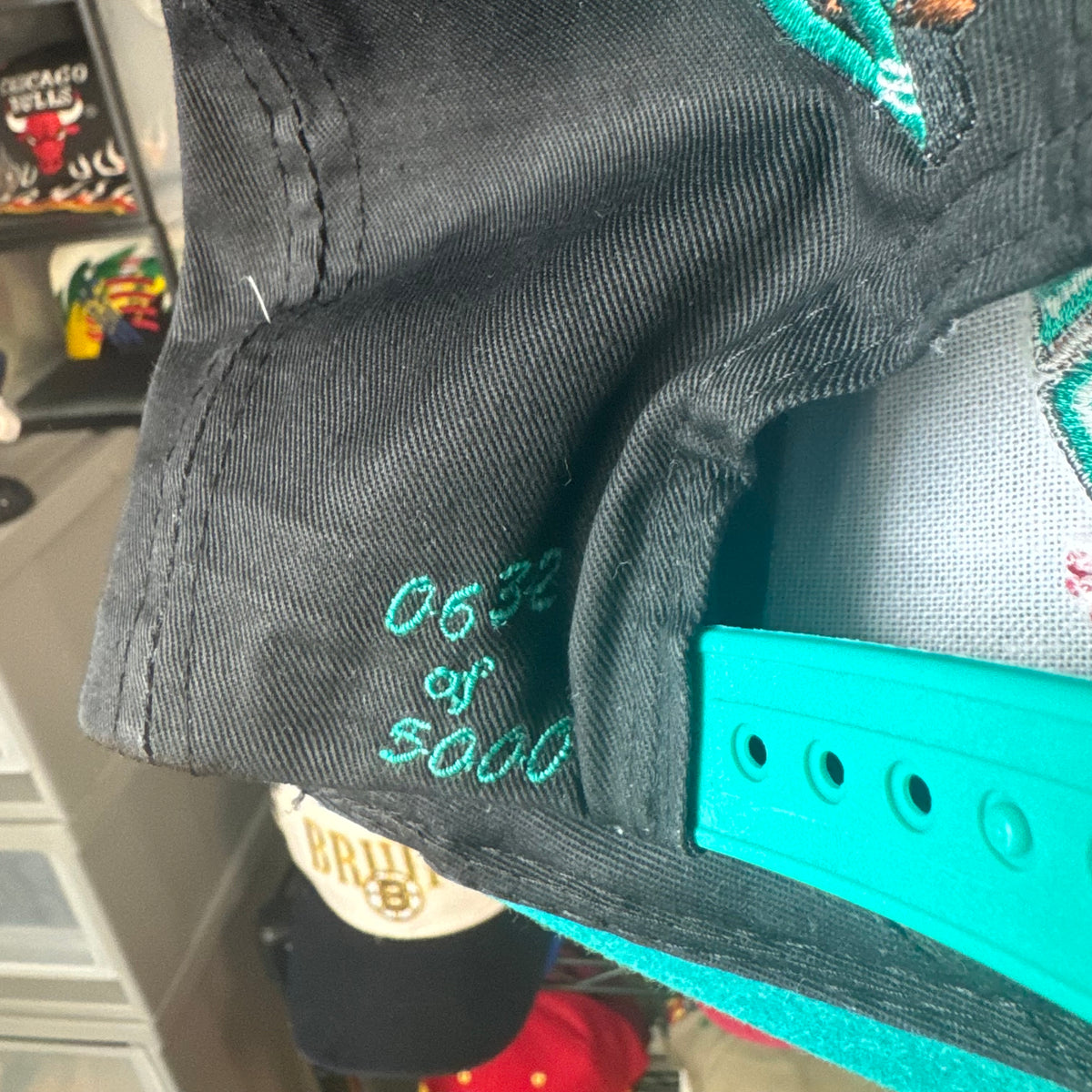 Vancouver Grizzlies 1994 Plain Logo 0632 of 5000 Missing Top Button